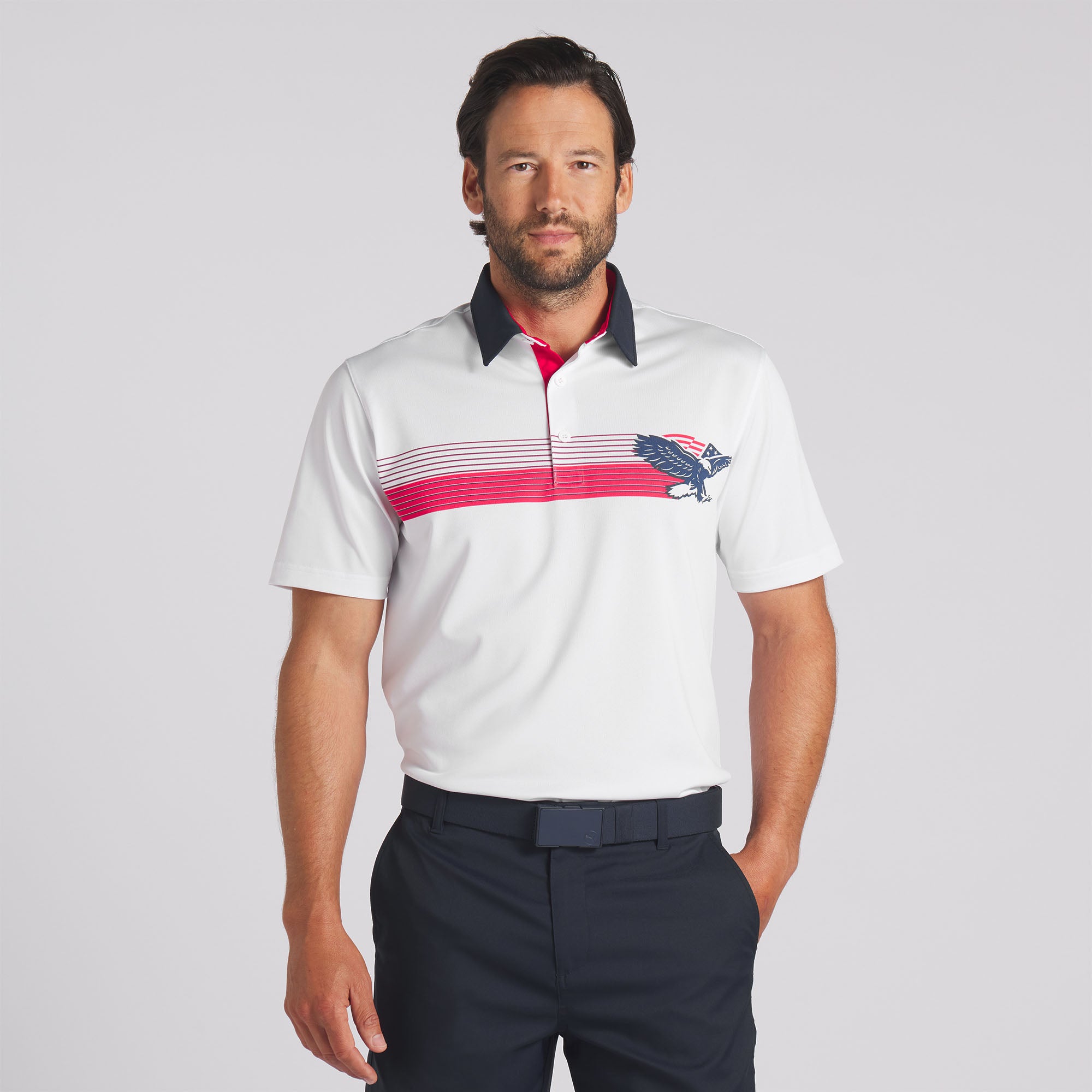 POLO GOLF ブルゾン　サックスXL Head Men's Two-Tone Dot Print Polo Golf Shirt - GolfEtail.com