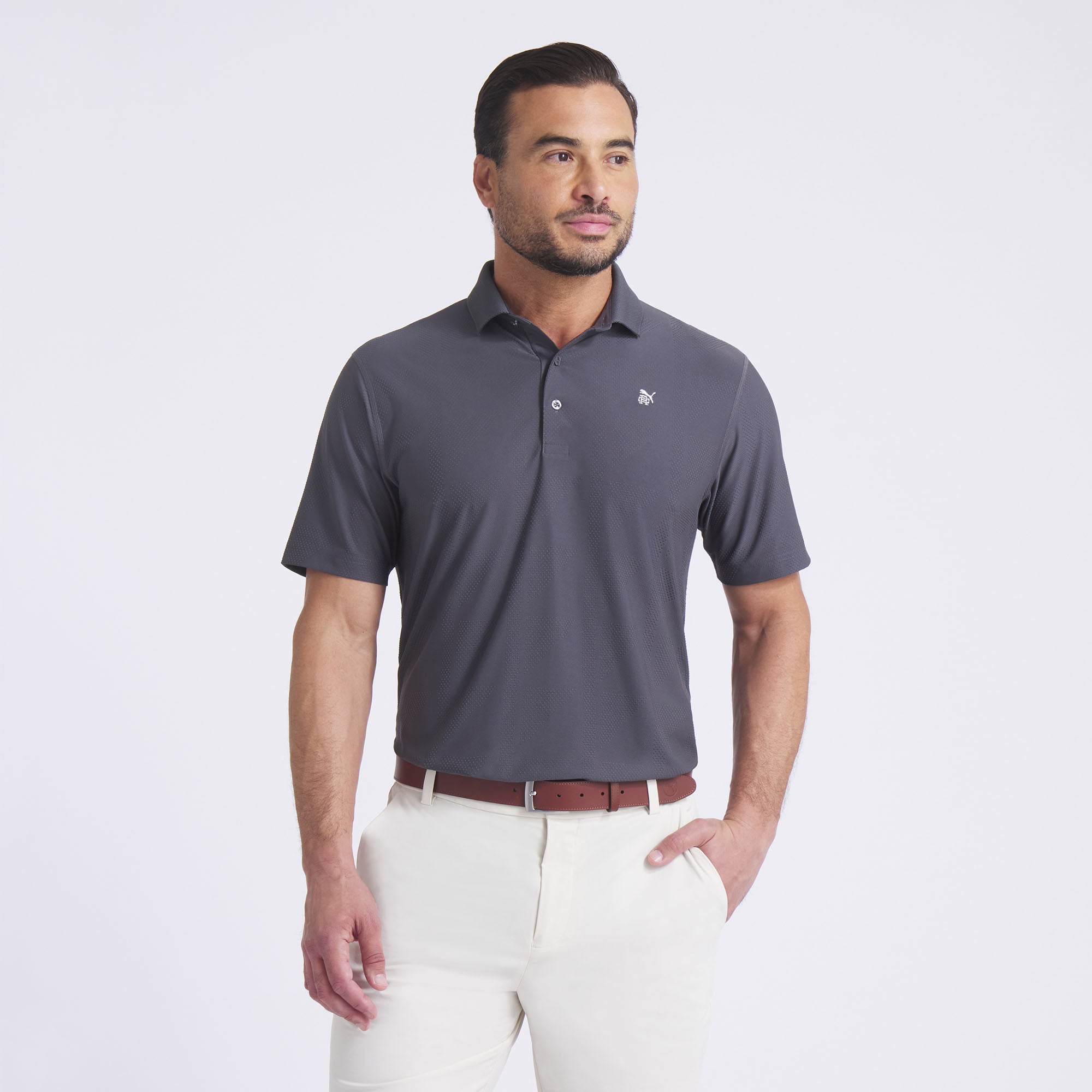 Reigning Champ MATTR Jacquard Golf Polo – PUMA Golf