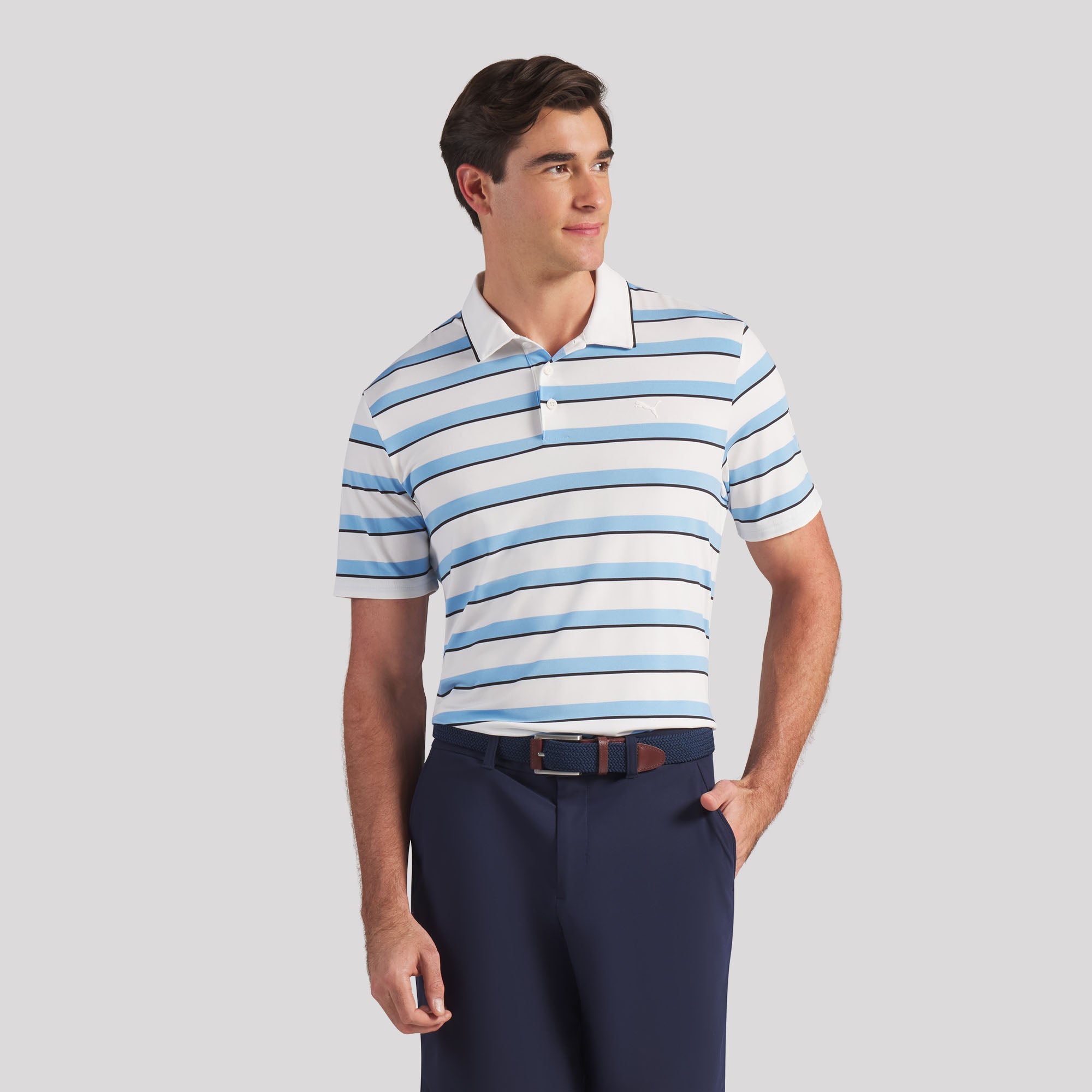 CLOUDSPUN Stripe Golf Polo – PUMA Golf