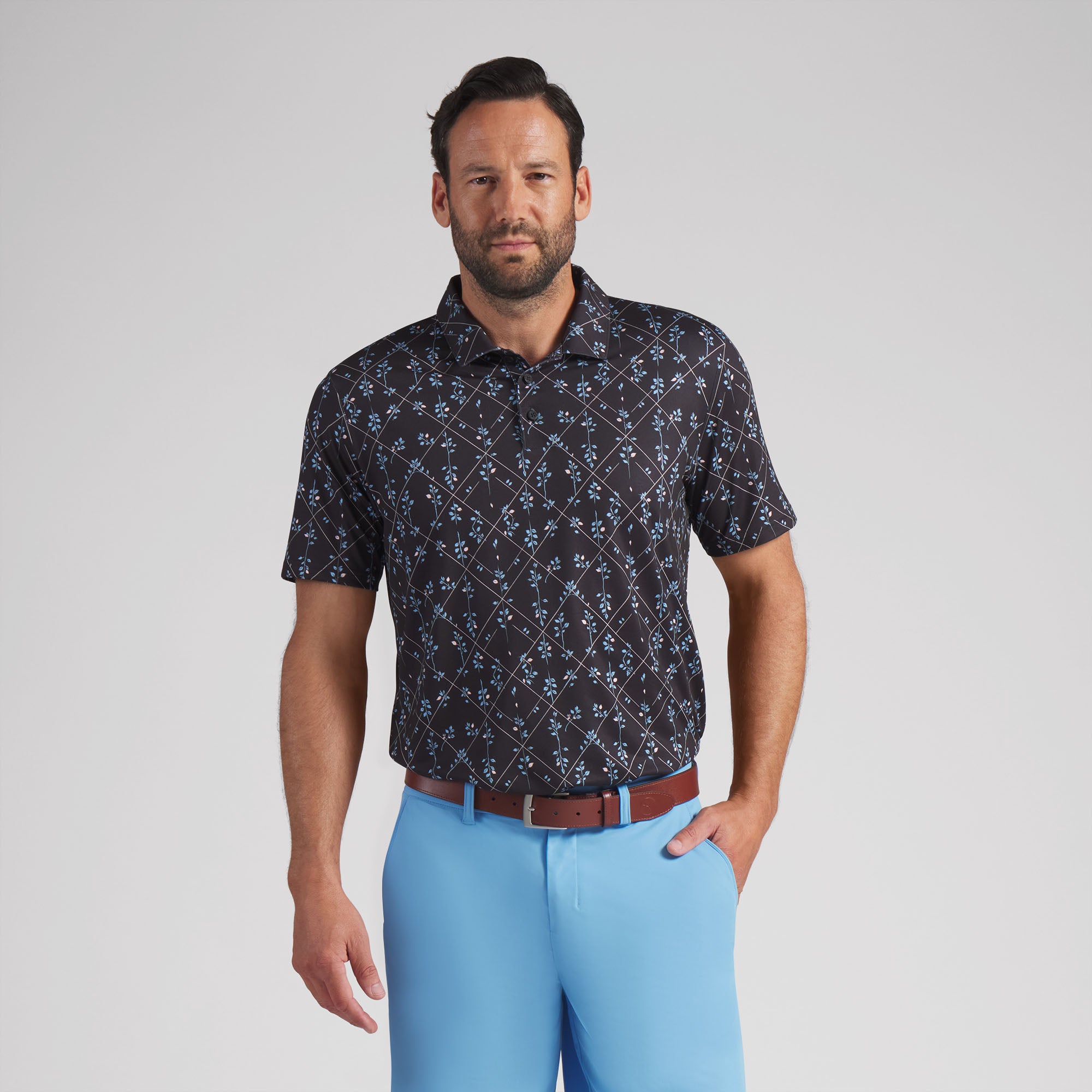 CLOUDSPUN Argyle Bloom BN Golf Polo – PUMA Golf