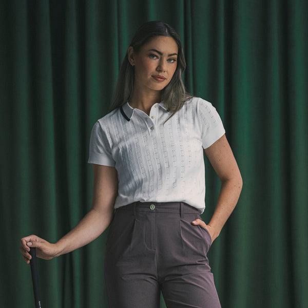 Women's AP Pointelle Golf Polo – PUMA Golf