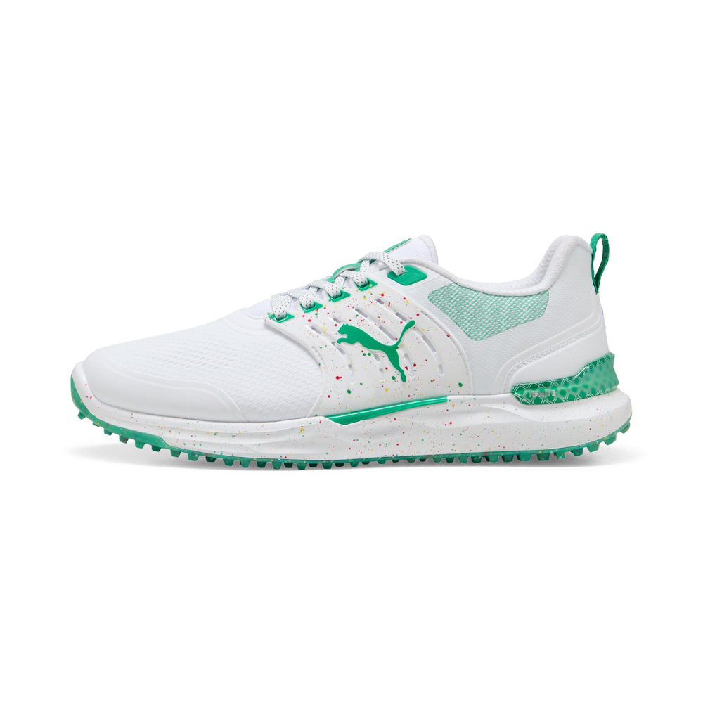 PUMA Golf IGNITE ELEVATE 2 API Spikeless Golf Shoes Puma white / grassy green / rosso corsa / 13