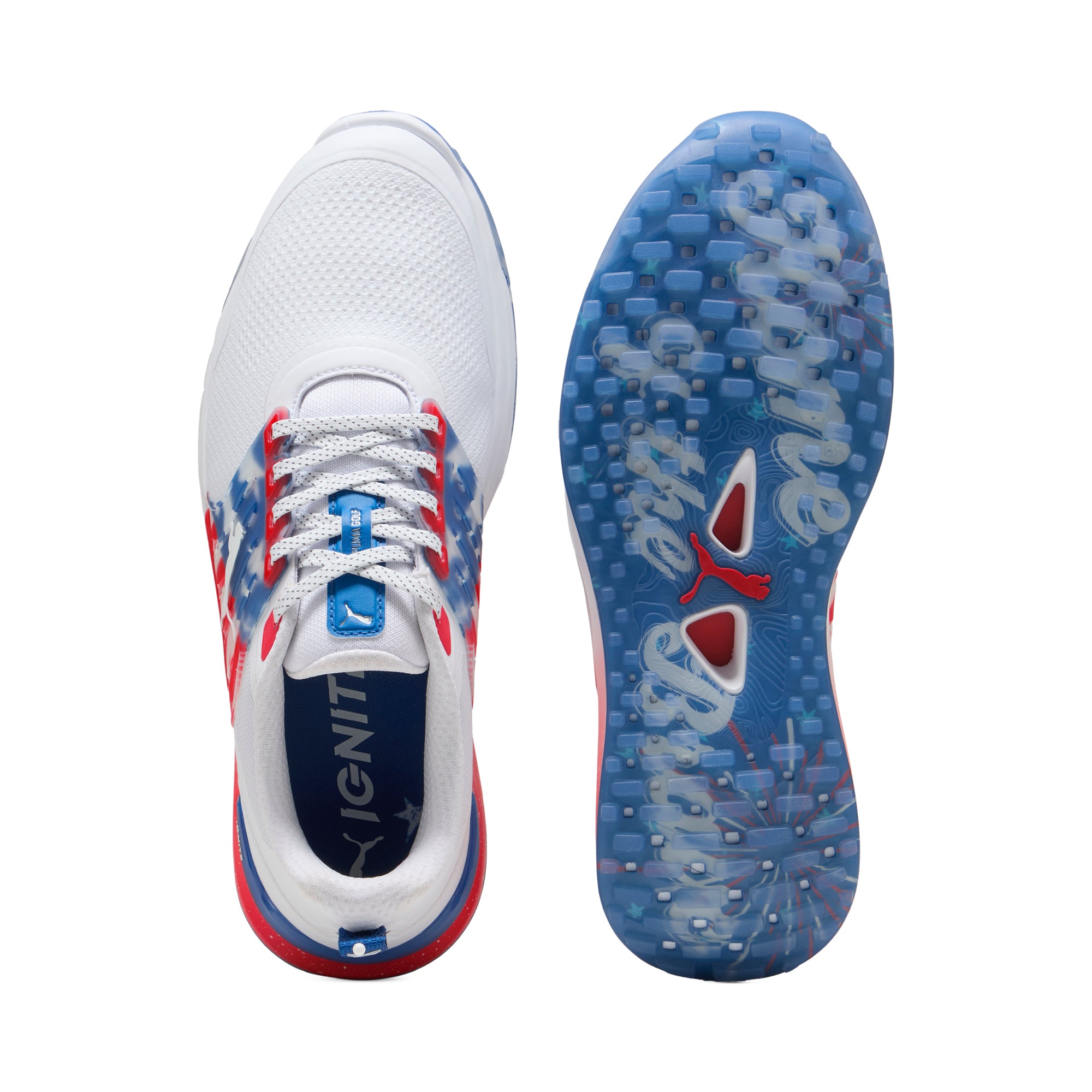 Puma White / Blue Streak / Strong Red