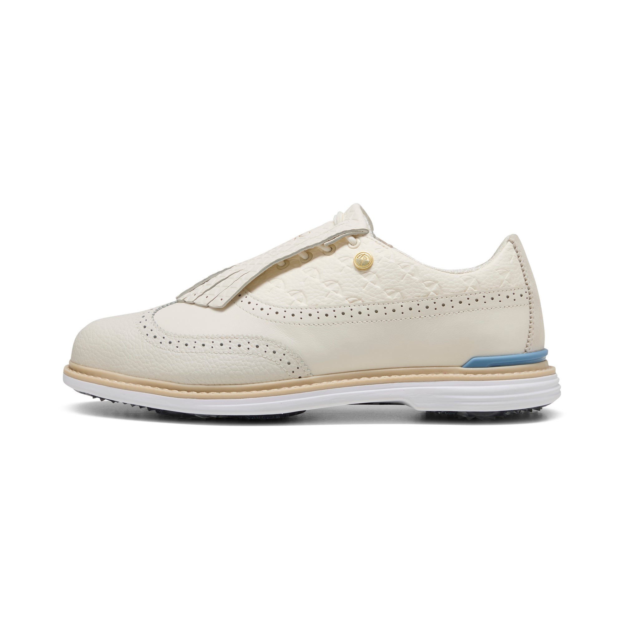Puma x Arnold Palmer Royale Wingtip Golf Shoes Frosted Ivory/Zen Blue/White