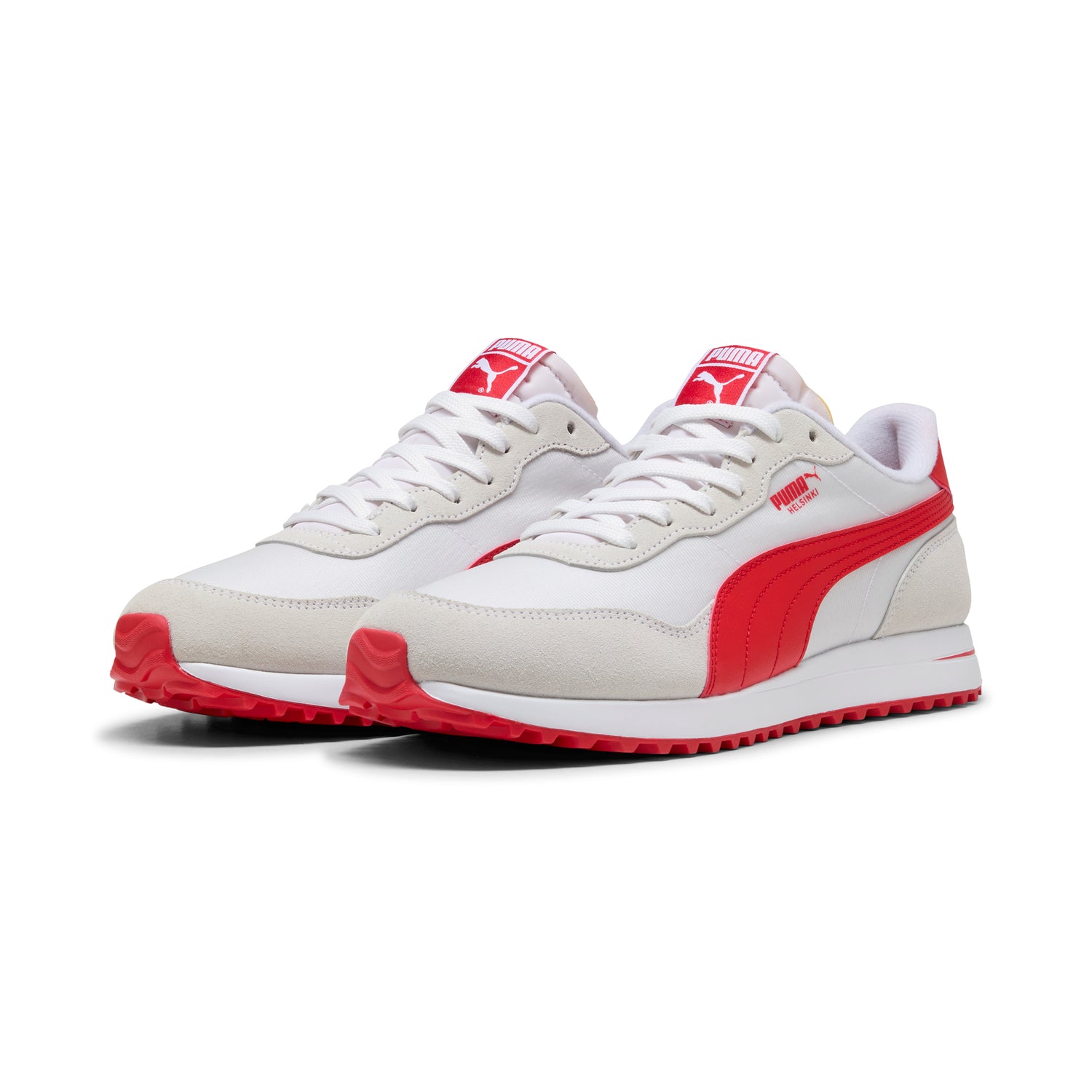 Puma White / Puma Red
