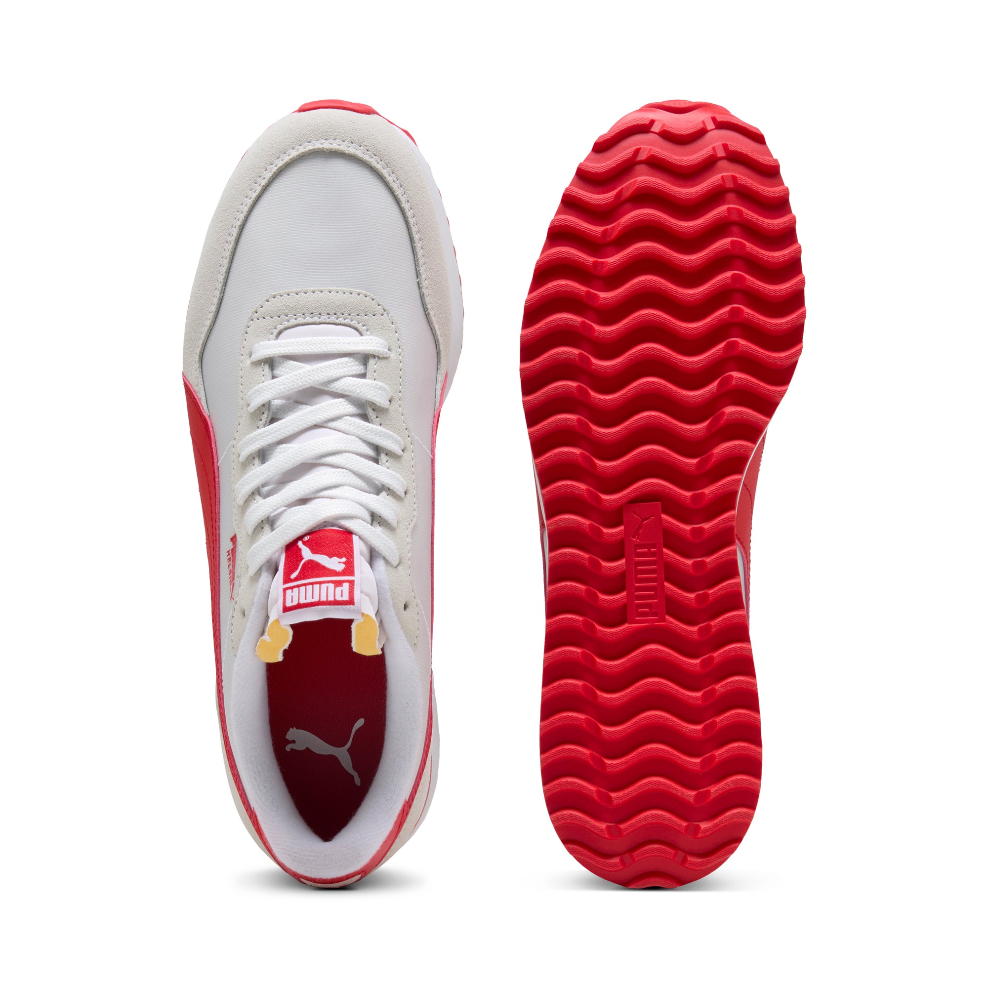 Puma White / Puma Red