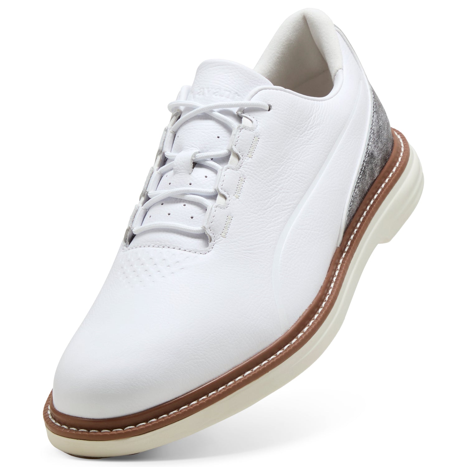 Puma White / Brown Mushroom