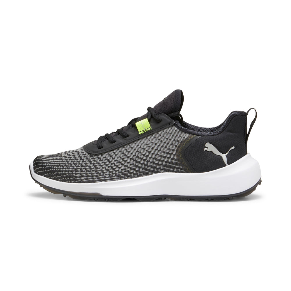 PUMA Golf FUSION CRUSH SPORT Wide Spikeless Golf Shoes Puma black / electric lime / 9.5