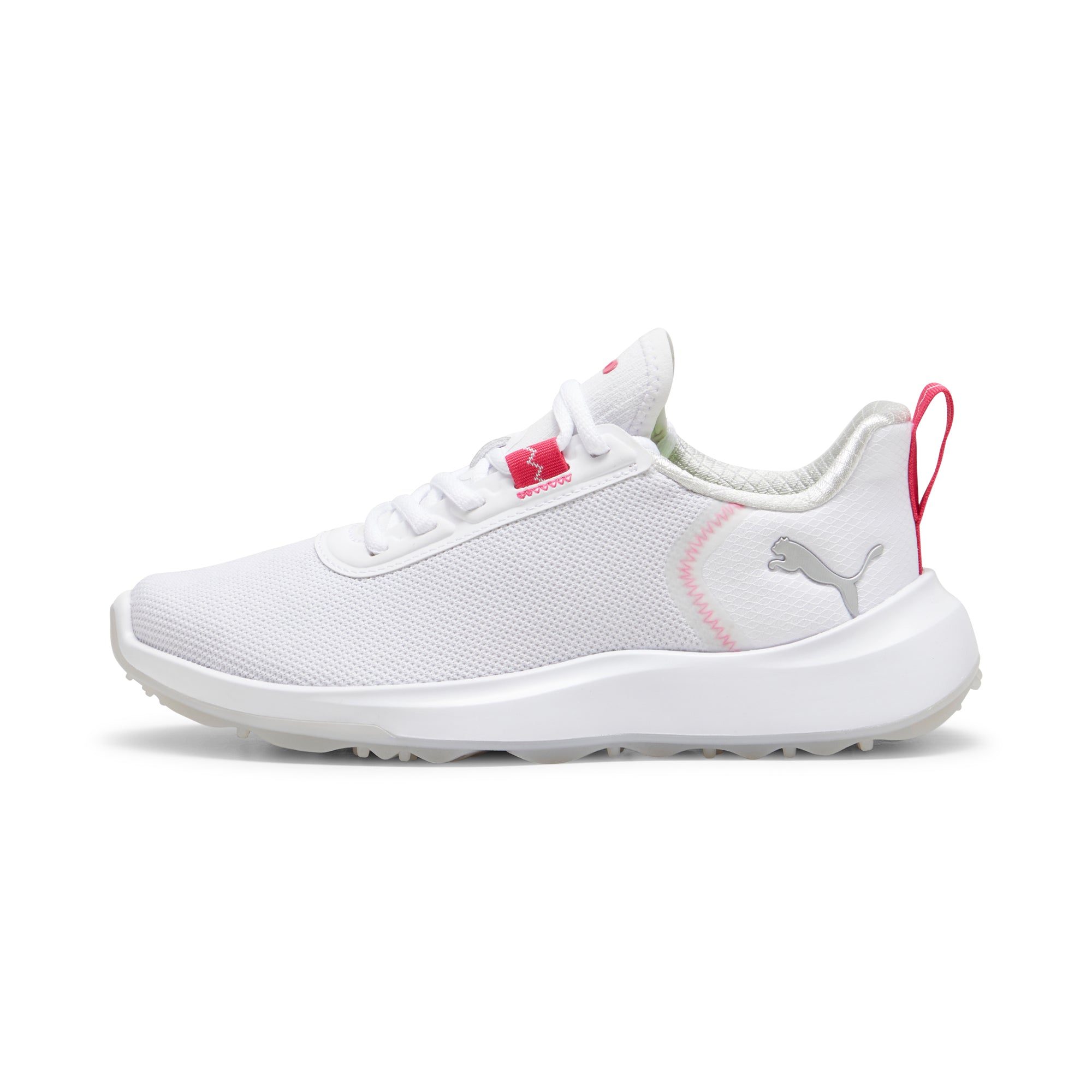 PUMA ゴルフシューズ 192430 03 Puma Junior Grip Fusion 2.0 Golf Shoes White/Rapture Rose - Carl's