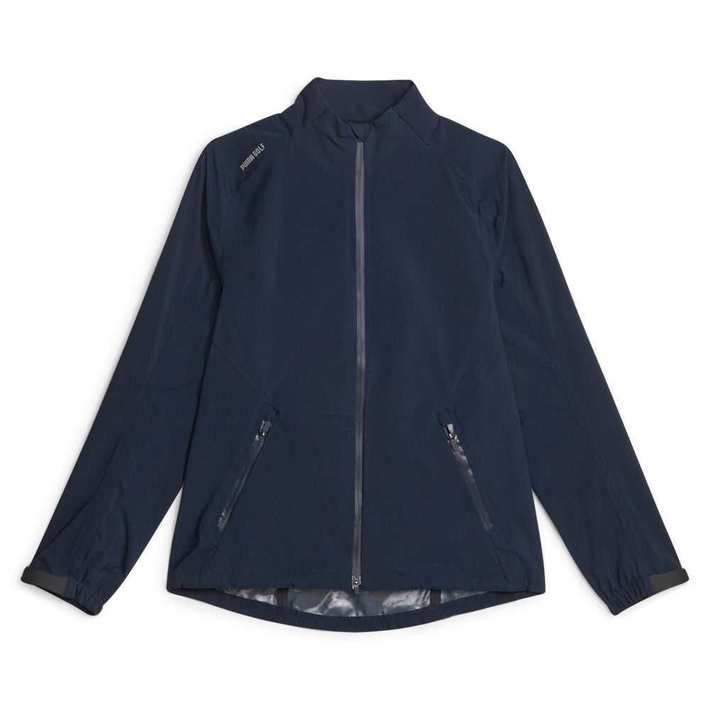 PUMA Golf Women's DRYLBL Rain Golf Jacket Navy blazer / xs