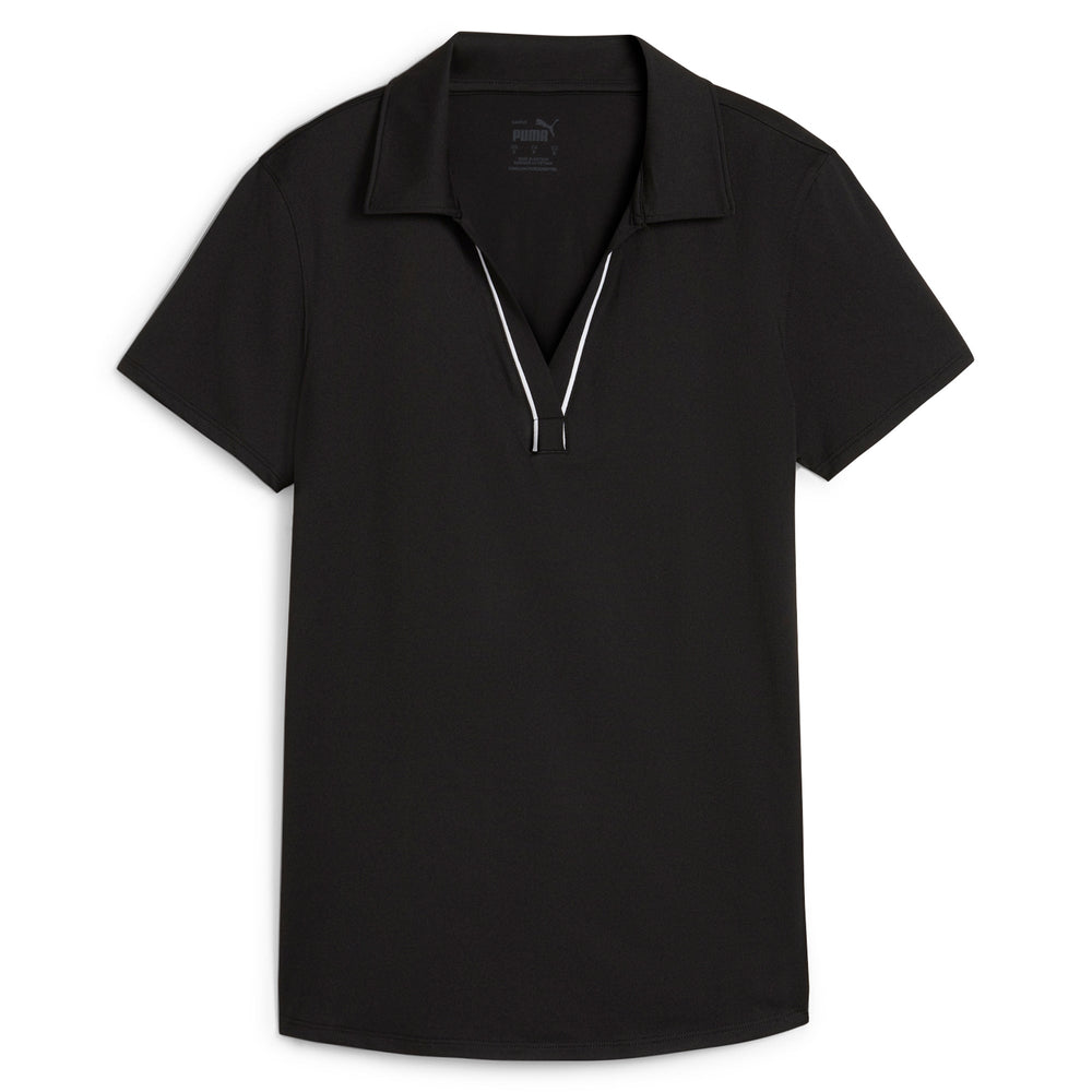 PUMA Golf Women's CLOUDSPUN Piped Golf Polo Puma black / m