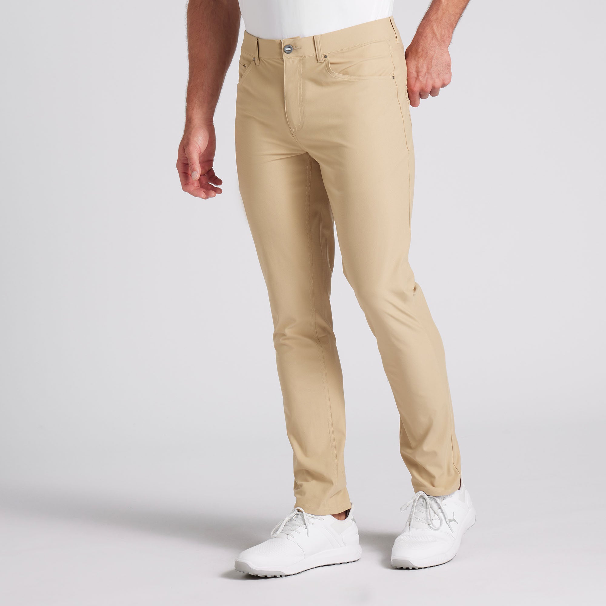 MUTA Men Backschon Golf Pants【muta】 Men's Golf Pants | Sand Grey
