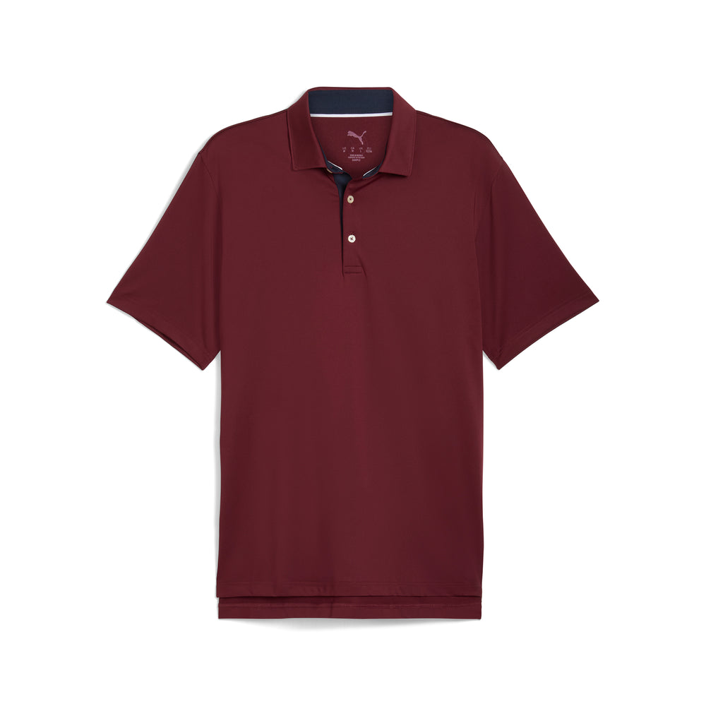 PUMA Golf MATTR Brigade Golf Polo Ruby shimmer / deep navy / s