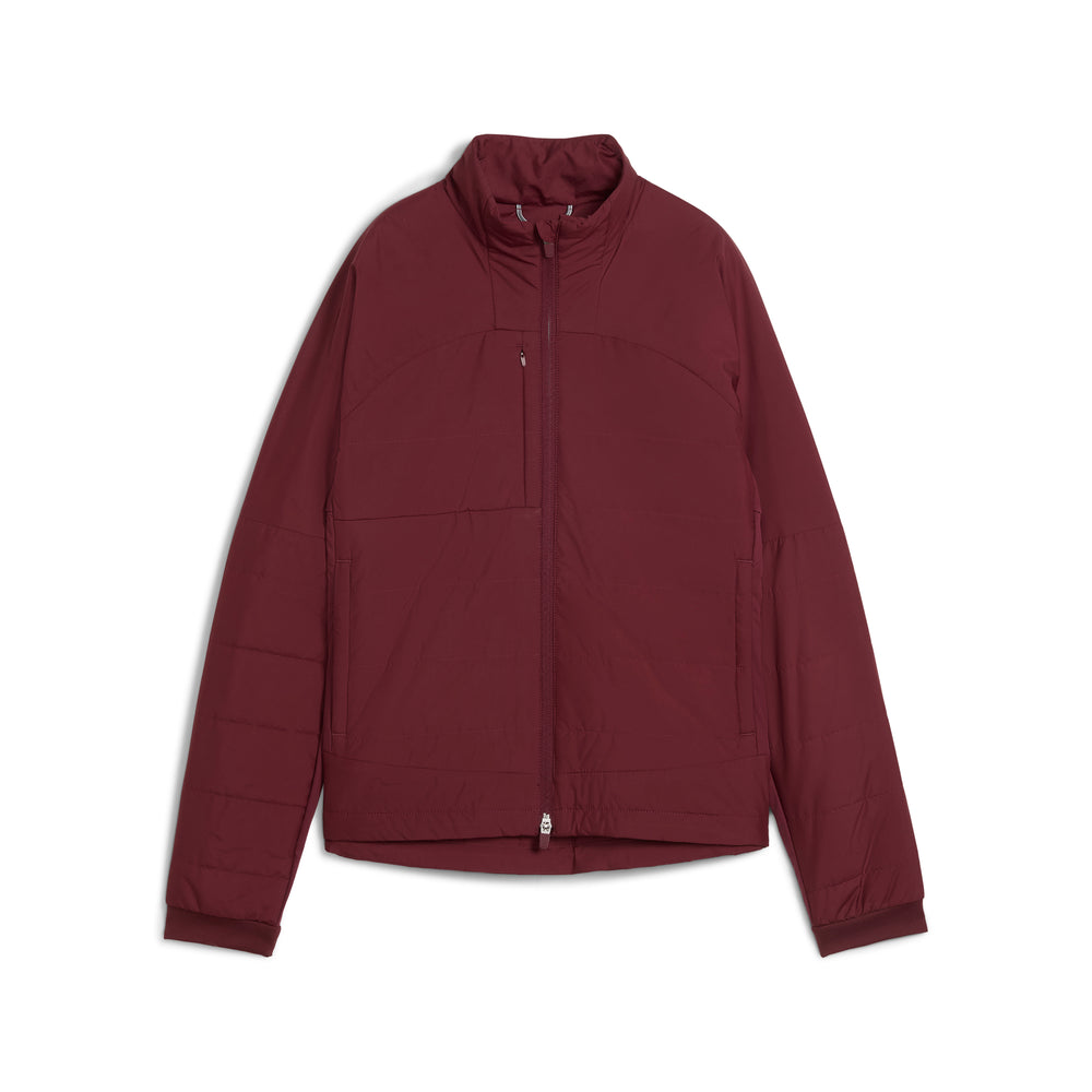 PUMA Golf Women's Kyley Quilted Golf Jacket Ruby shimmer / xxl