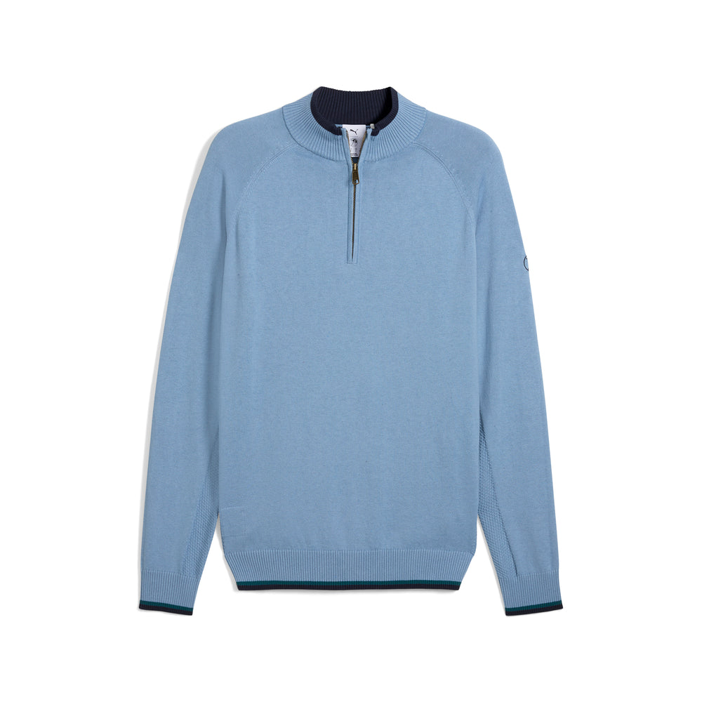 PUMA Golf AP Knit Golf 1/4 Zip Zen blue / l