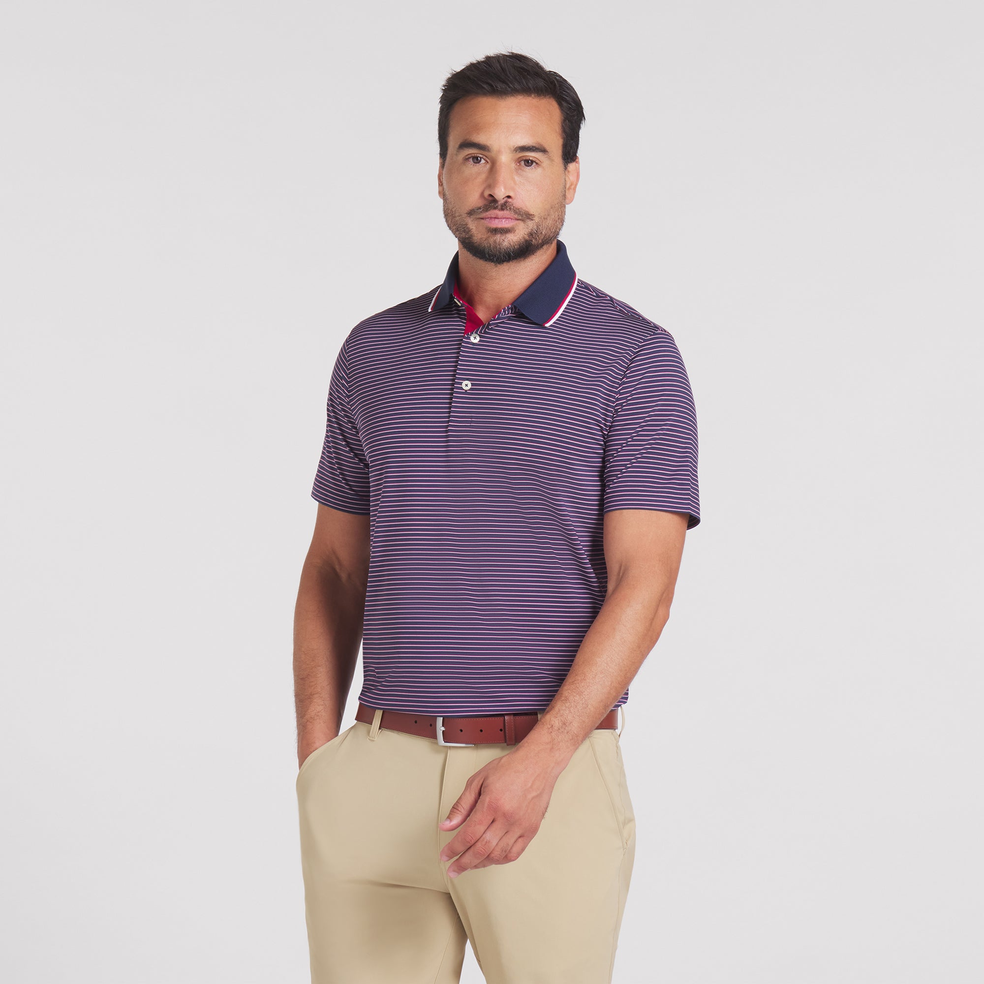 Deep Navy / Dark Crimson