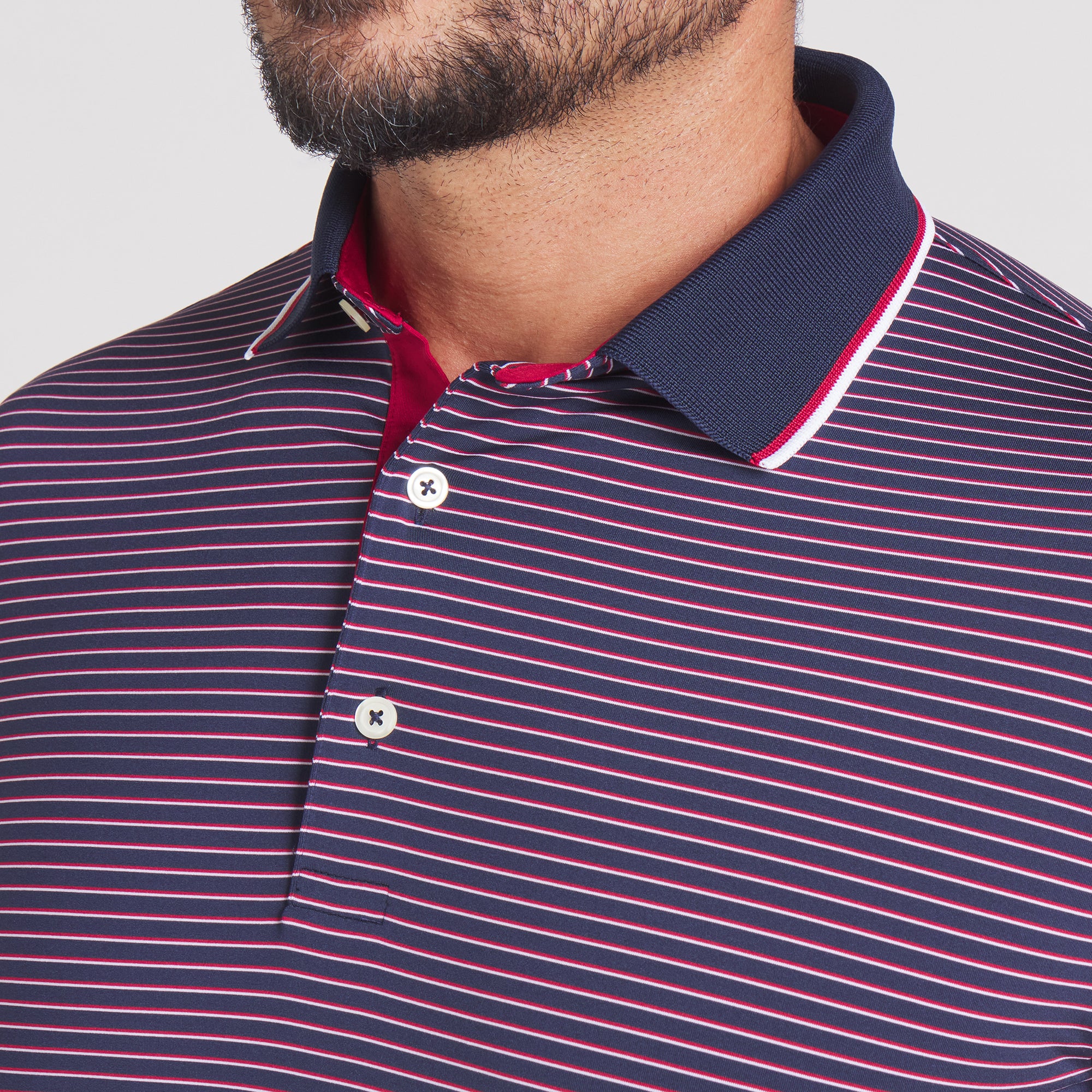 Deep Navy / Dark Crimson