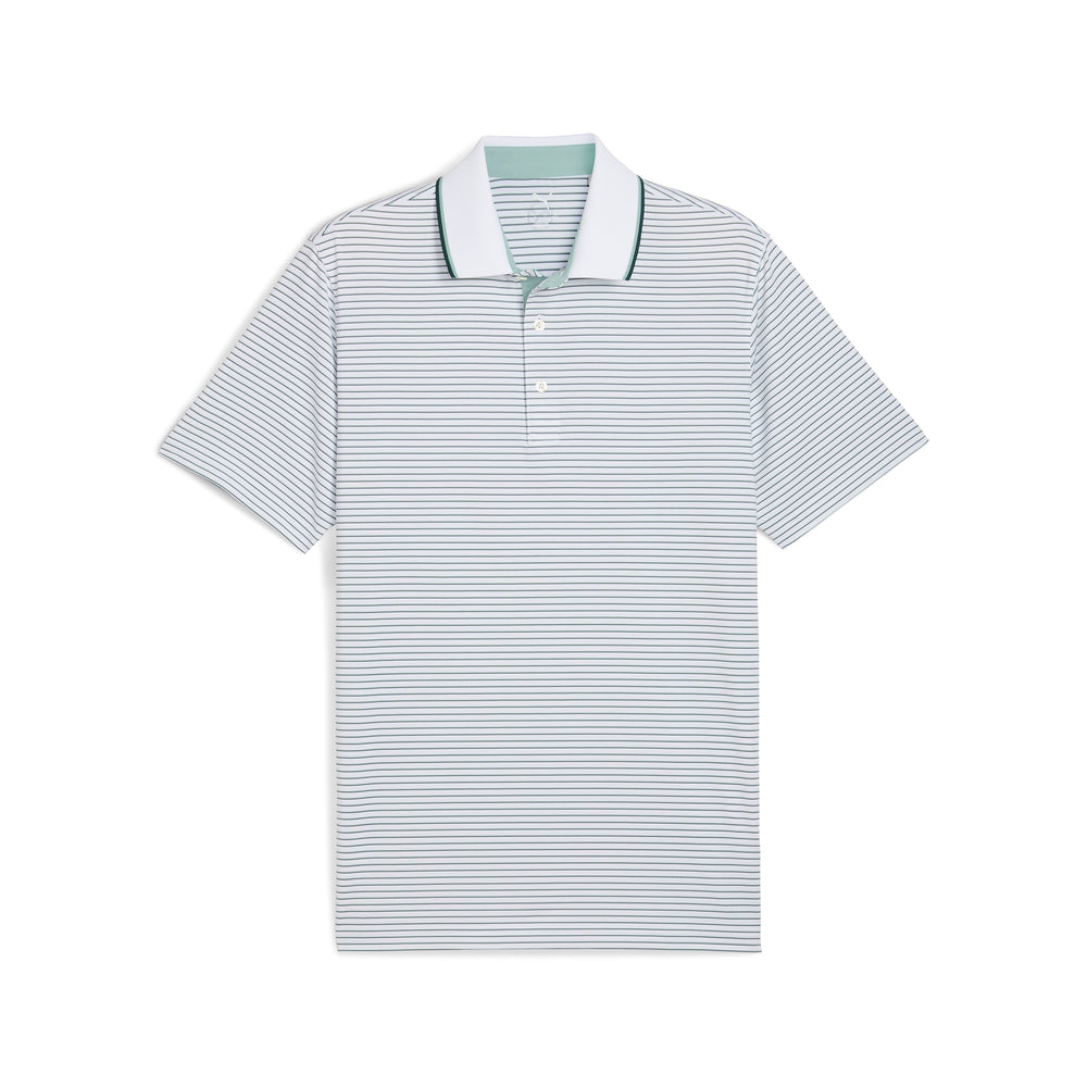 MATTR Elevated Stripe Golf Polo Light moss / green terrain / l