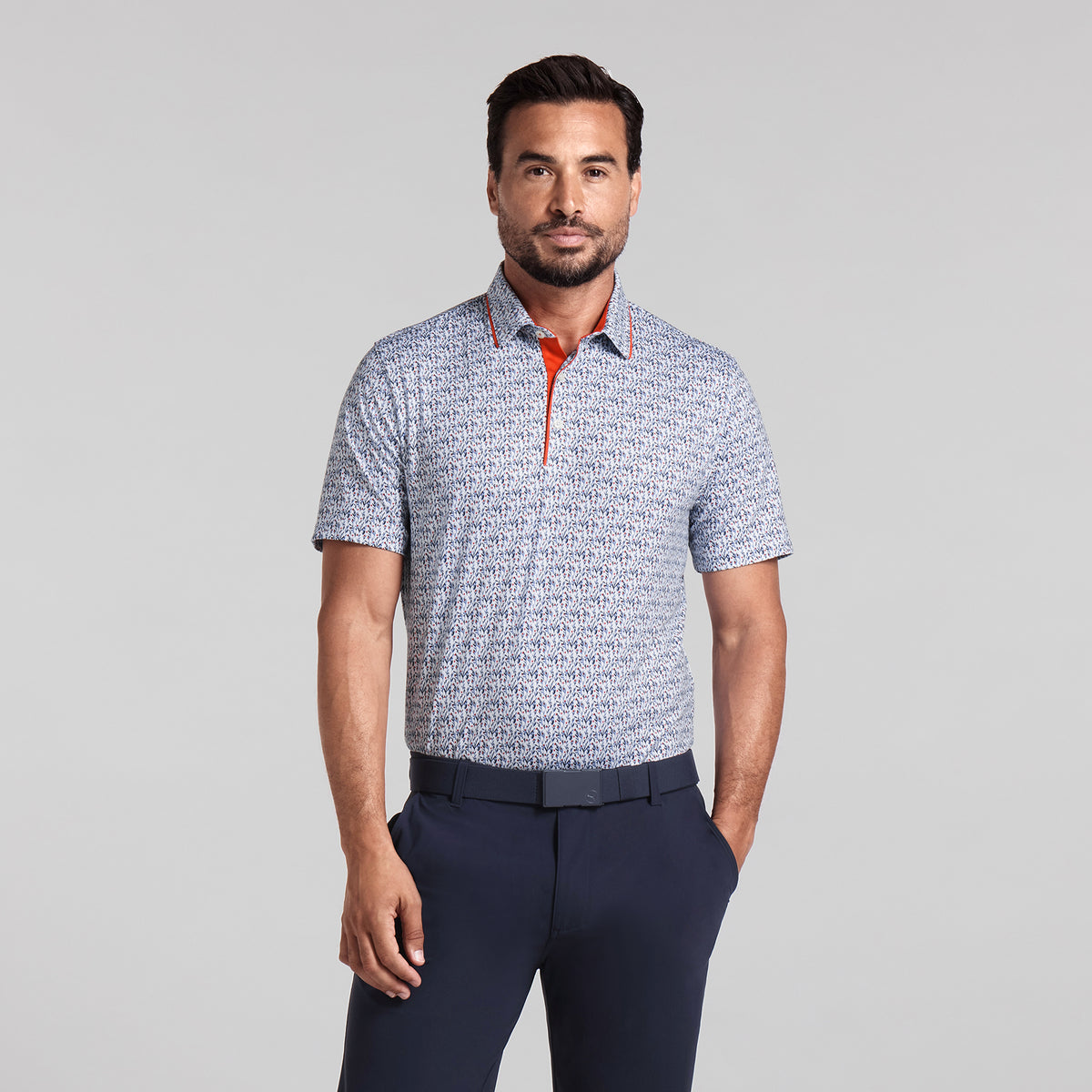 golfickers long polo【新品】 Big & Tall Trademark Shape Shifter Chevron Print Golf Polo