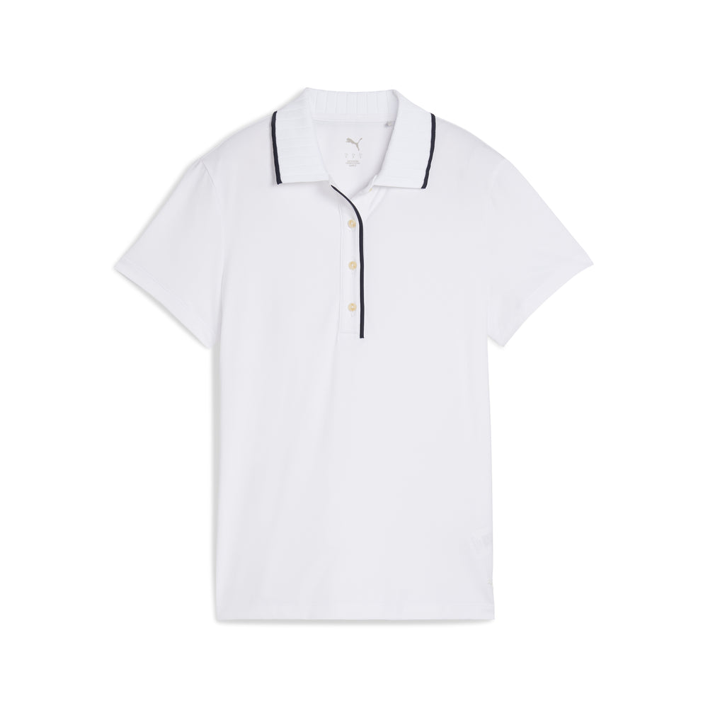 PUMA Golf Women's CLOUDSPUN Bridges Golf Polo White glow / xs