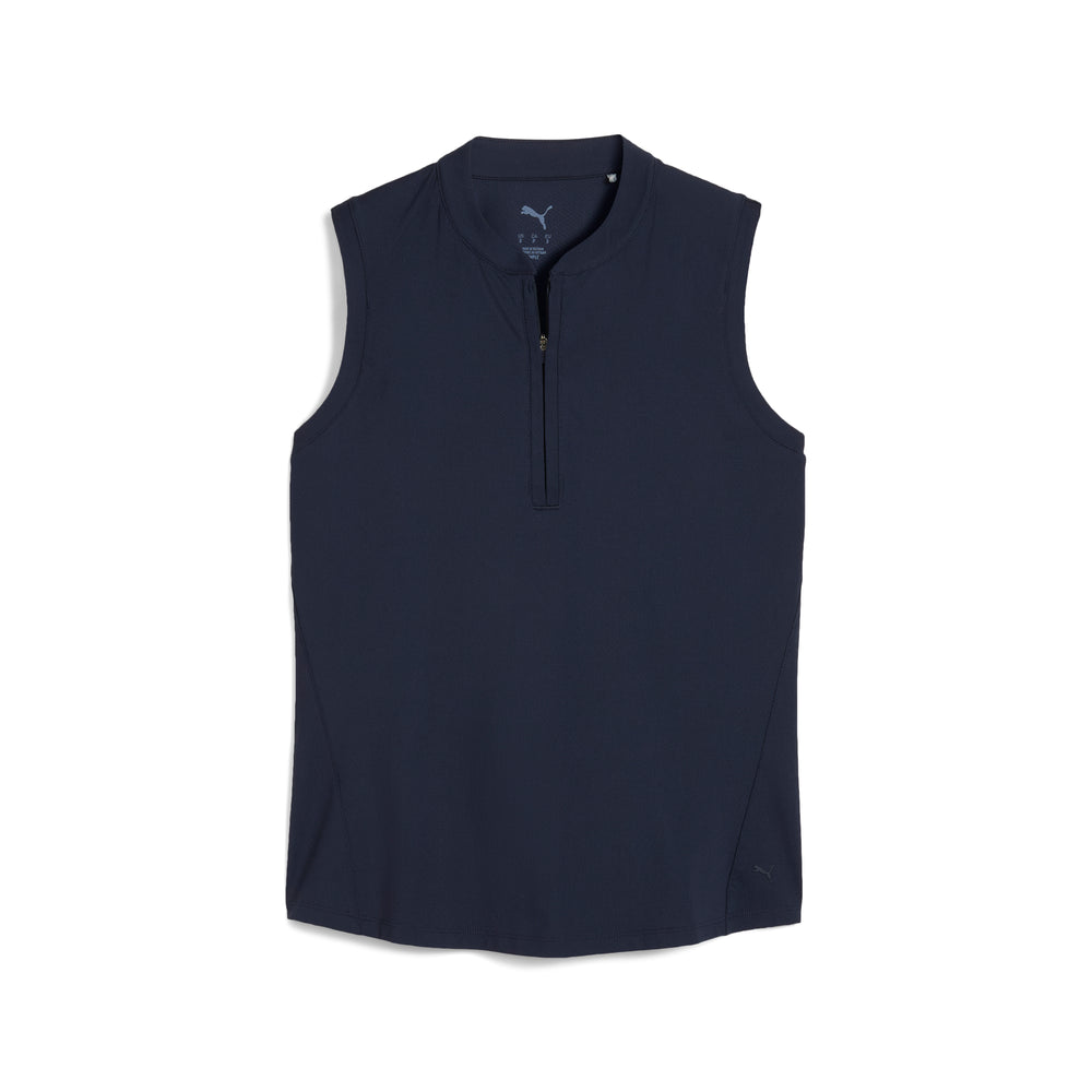 Women's Aerlon Mock Sleeveless Golf Polo Deep navy / xxl