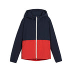 Deep Navy / Red Fire