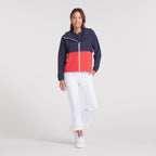 Deep Navy / Red Fire