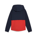 Deep Navy / Red Fire