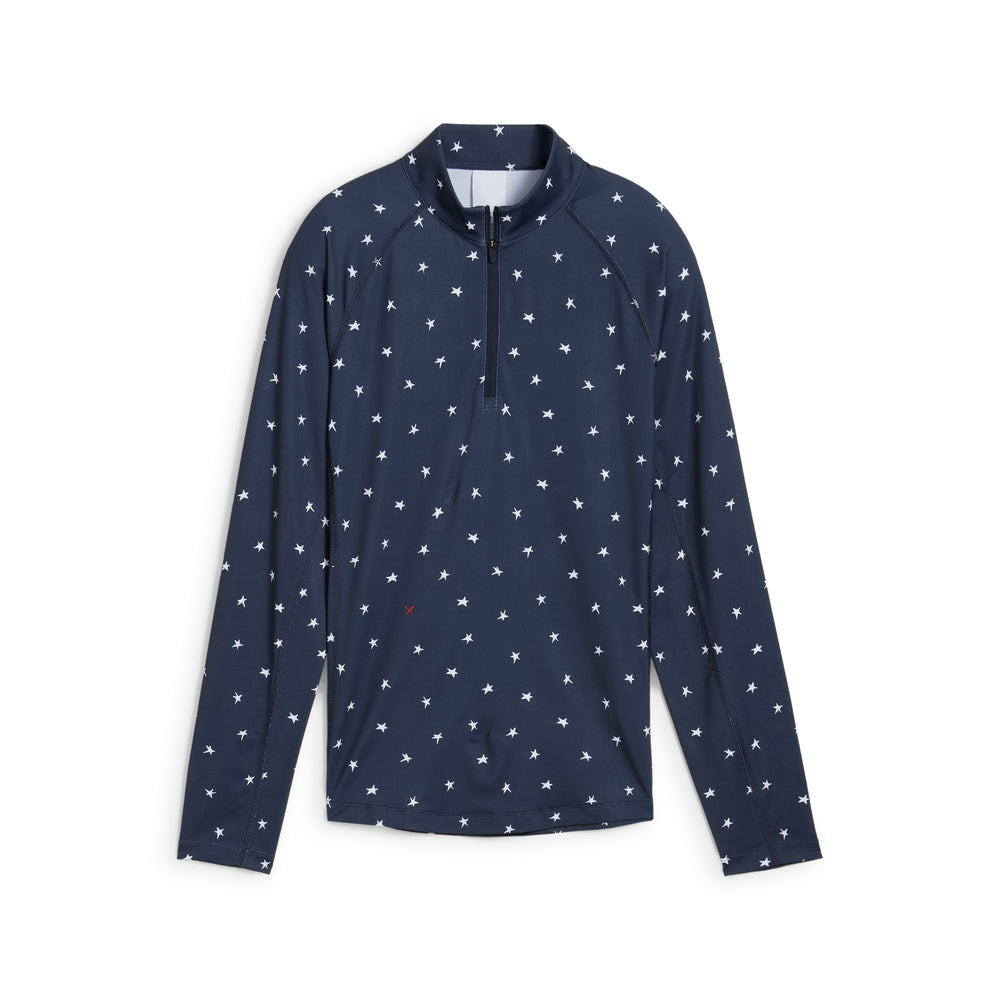 PUMA Golf Women's Volition YouV Star Golf 1/4 Zip Deep navy / l