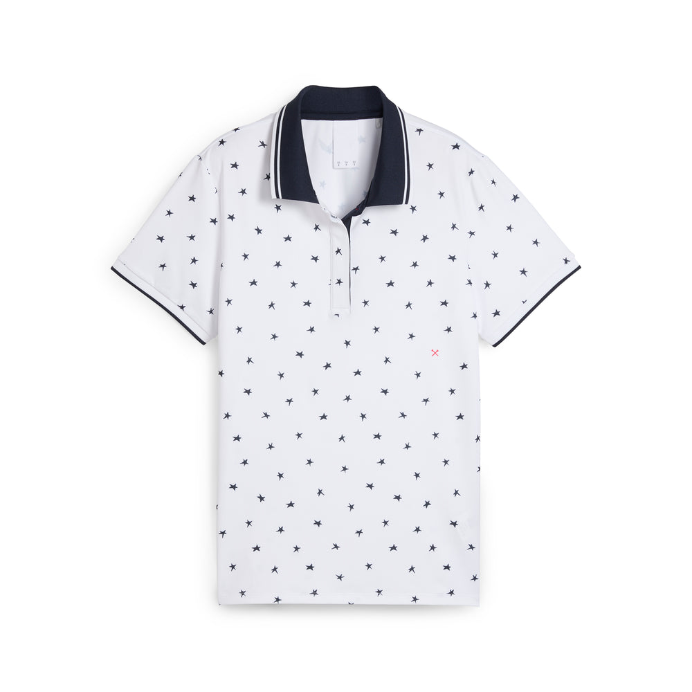 Women's Volition Dancing Stars Golf Polo White glow / m