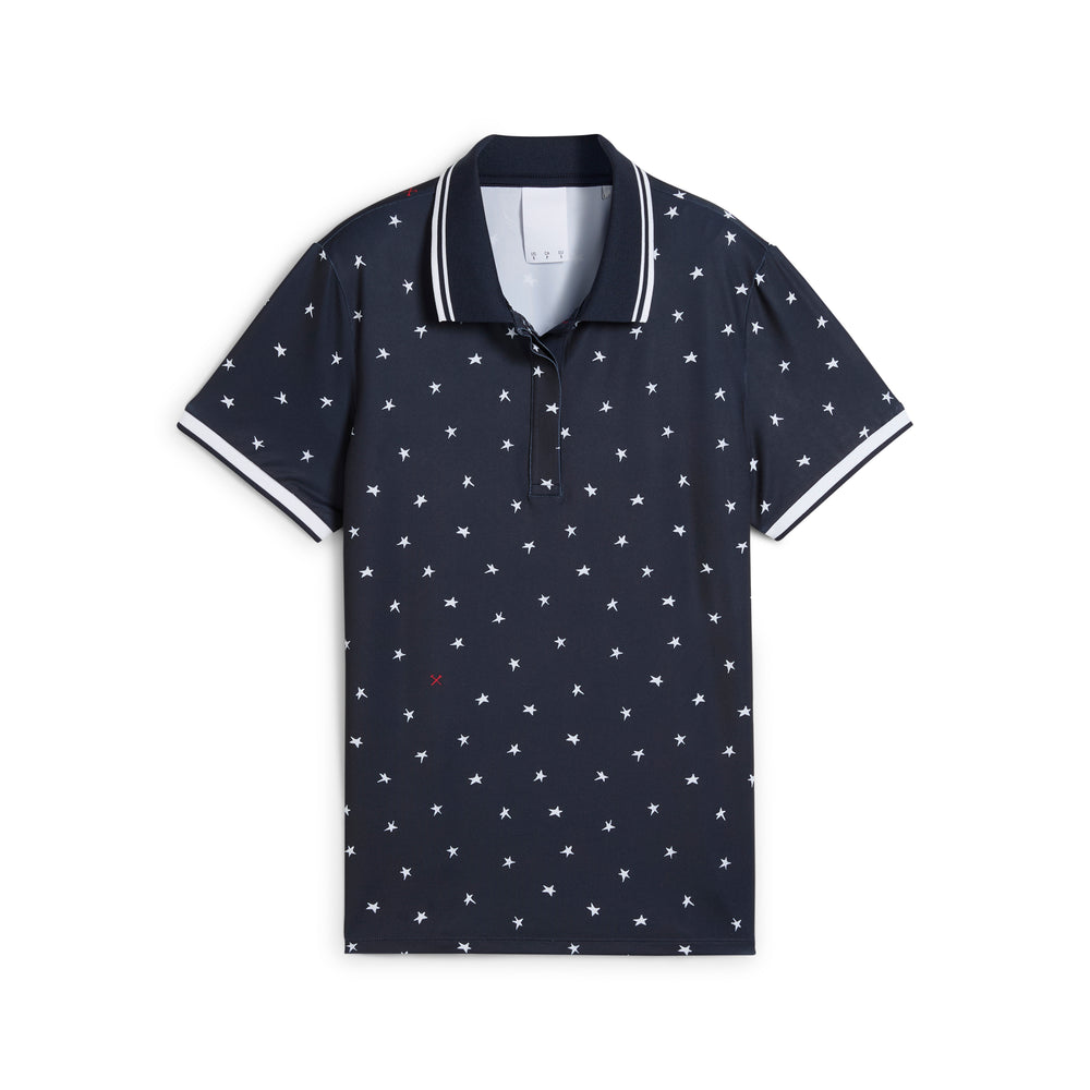 PUMA Golf Women's Volition Dancing Stars Golf Polo Deep navy / xxl