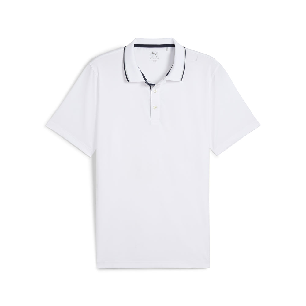 PUMA Golf MATTR Elevated Solid Golf Polo White glow / s