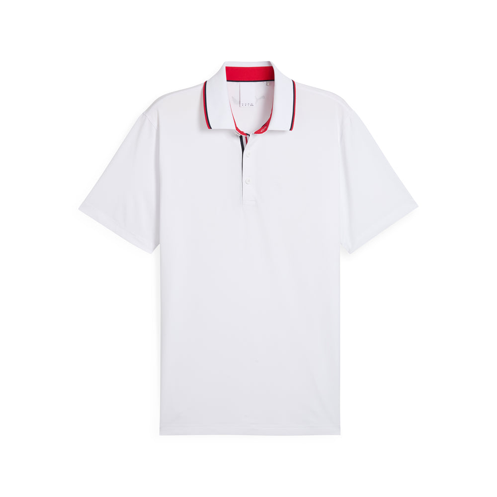 PUMA Golf Volition Tipped Golf Polo White glow / m