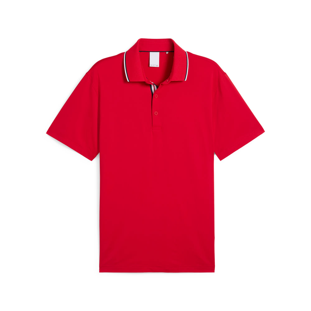 PUMA Golf Volition Tipped Golf Polo Strong red / xxl