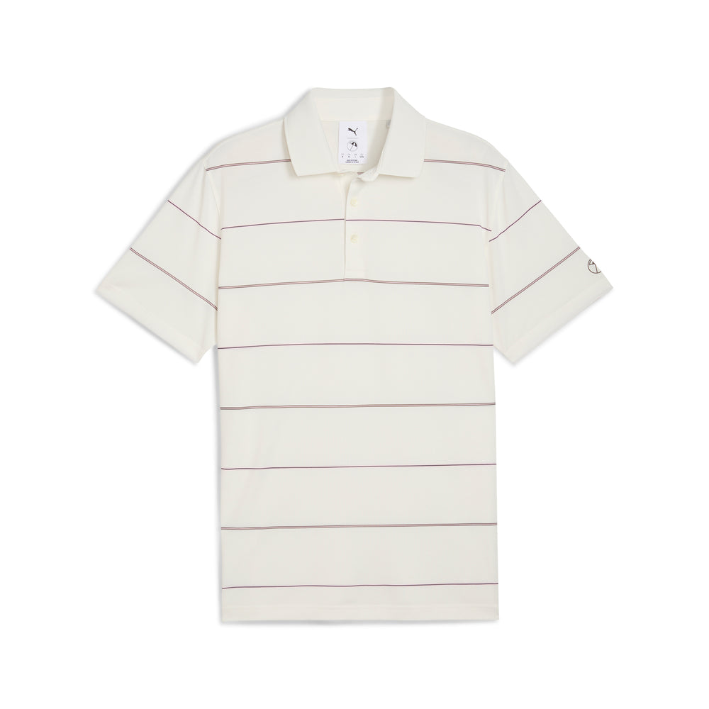 PUMA Golf AP Rugby Stripe Golf Polo Warm white / xxl