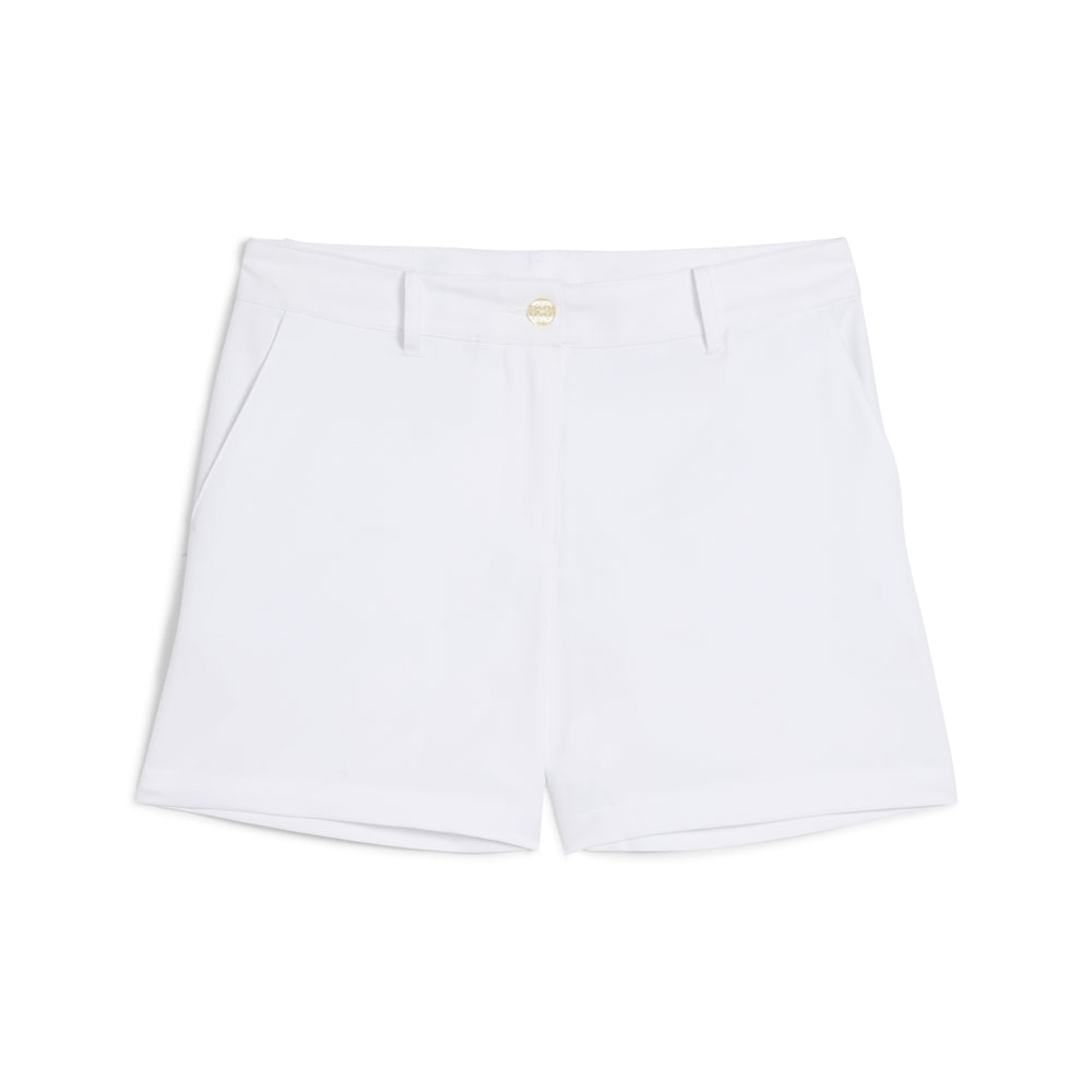 PUMA Golf Girl's Classic Golf Shorts White glow / xs