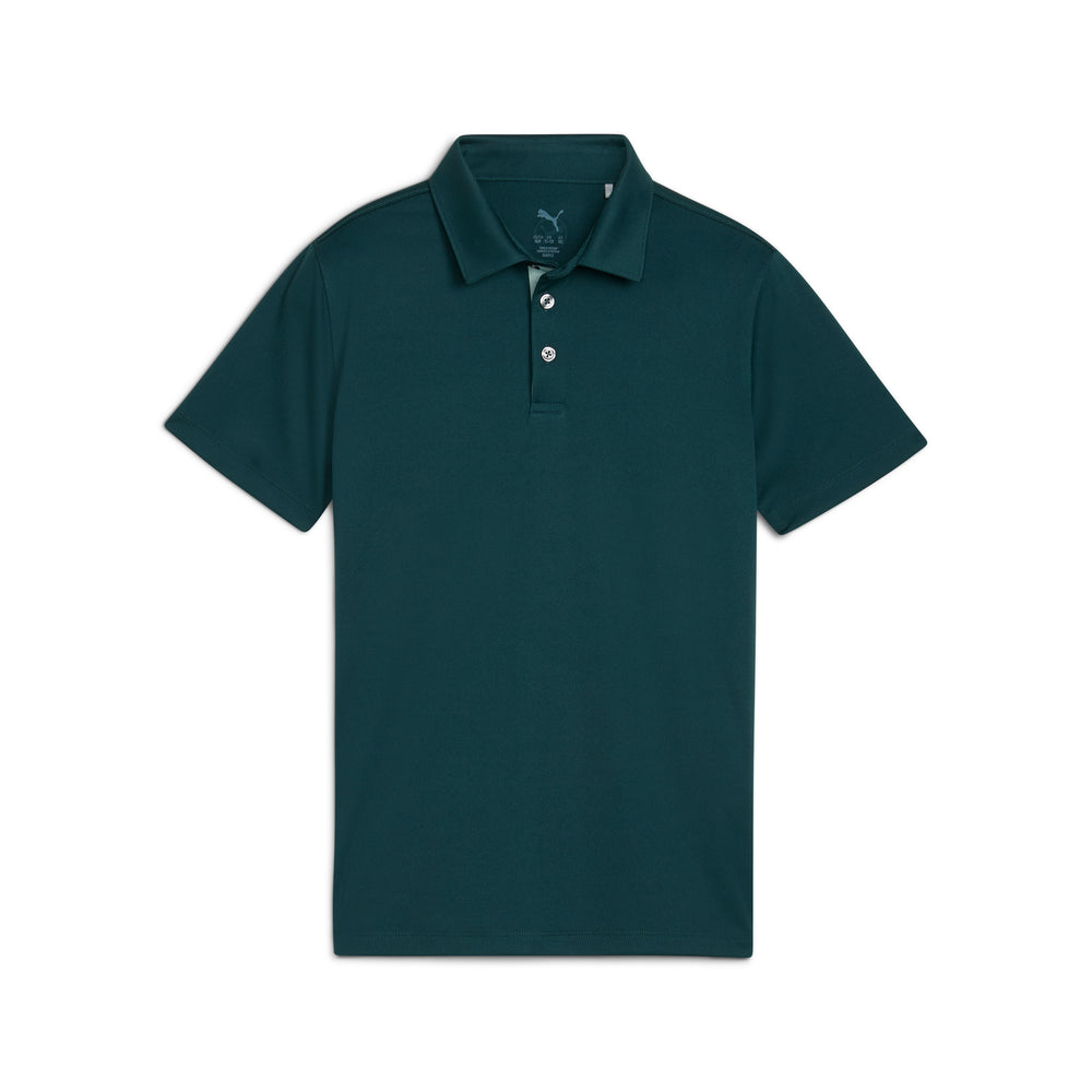 PUMA Golf Boy's Pure 2.0 Golf Polo Green terrain / xl
