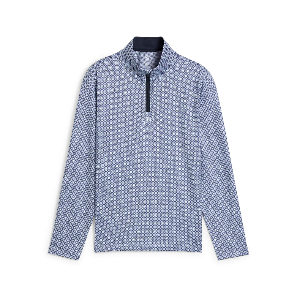 PUMA Golf Boy's Pure 2.0 Tile Golf 1/4 Zip Deep navy / xl
