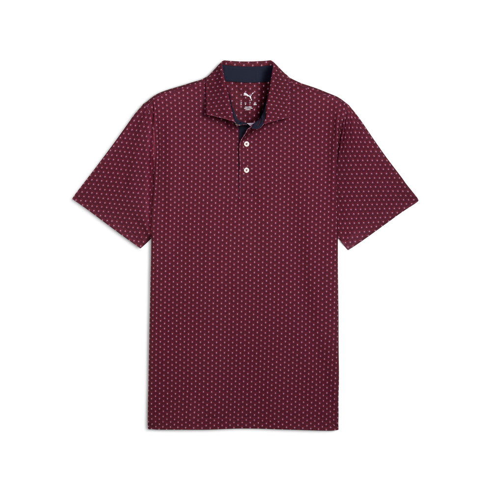 PUMA Golf MATTR Lotus Golf Polo Ruby shimmer / deep navy / xl