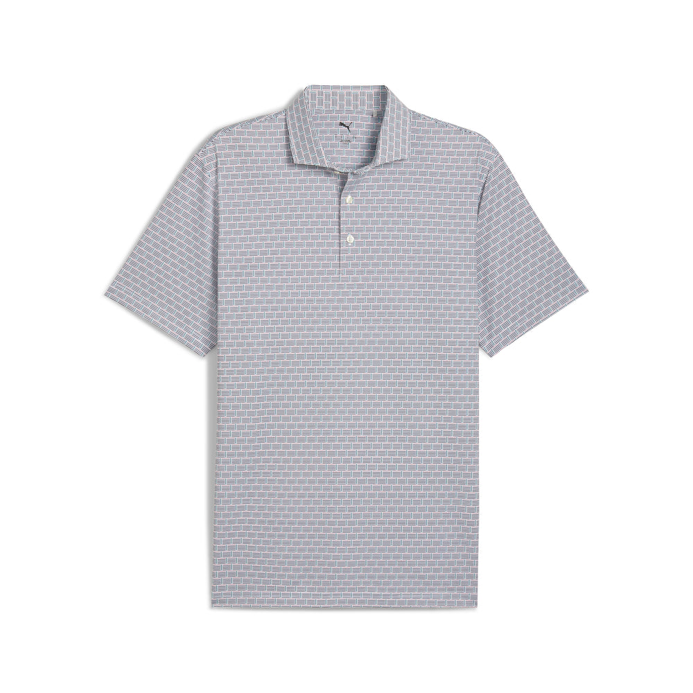 PUMA Golf MATTR Warning Golf Polo White glow / m