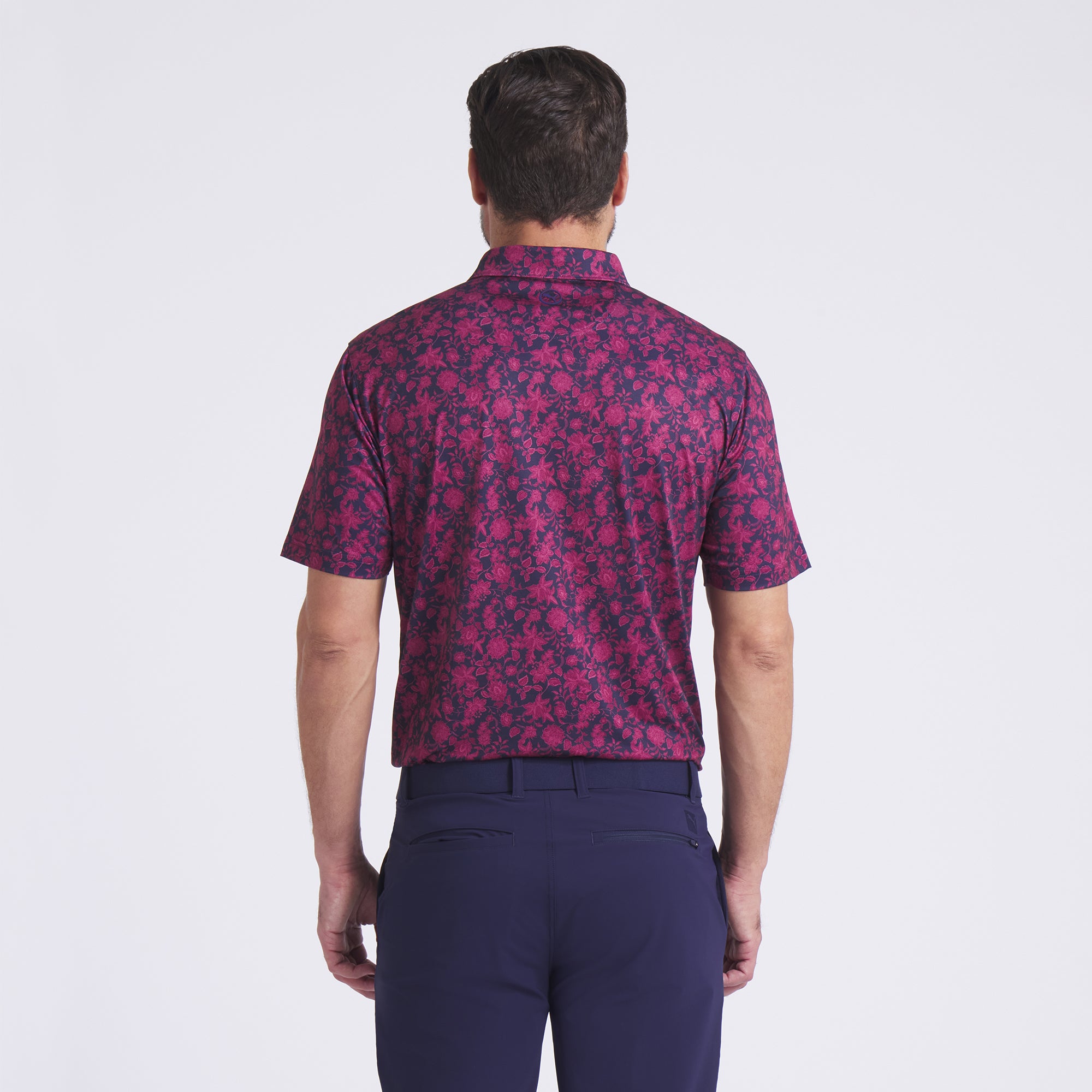 Deep Navy / Ruby Shimmer