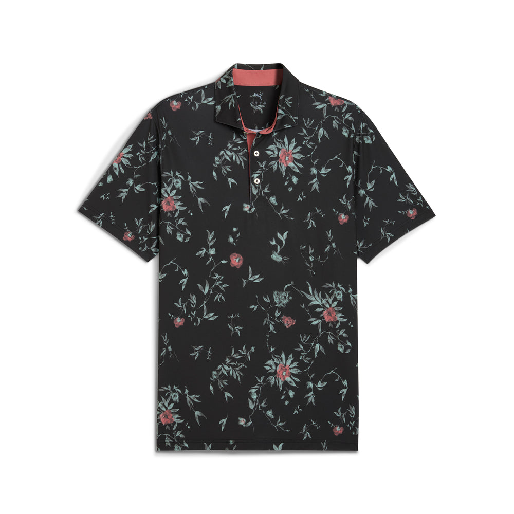 PUMA Golf MATTR Water Floral Golf Polo Puma black / 3xl