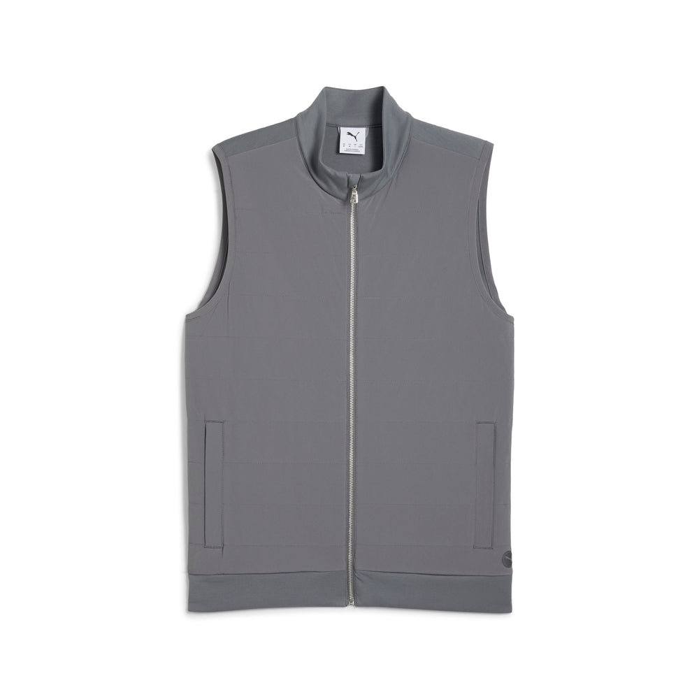 PUMA Golf Clubhouse Fleece Golf Vest Slate sky / s