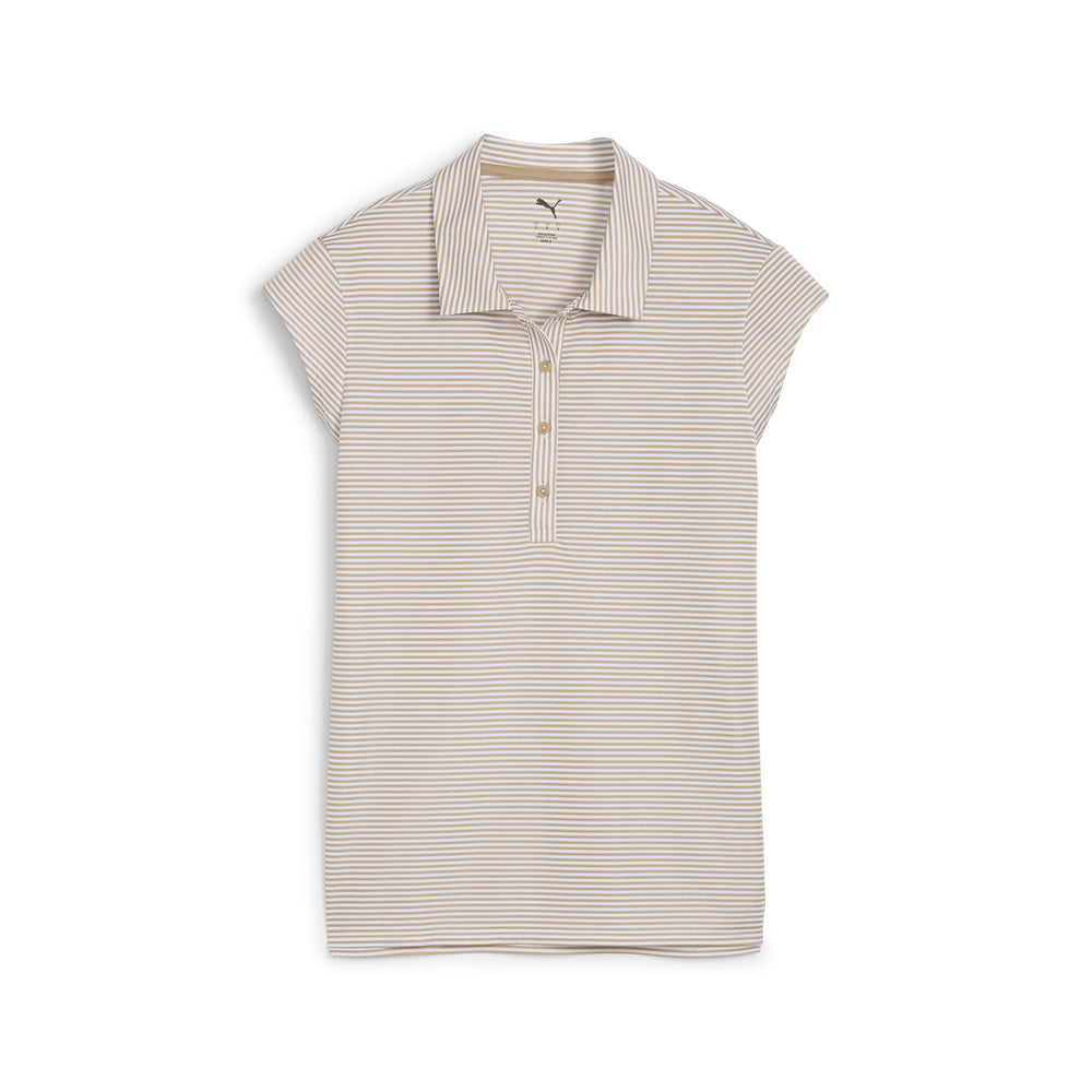 Women's Isle Pique Cap Sleeve Golf Polo Ice coffee / xs