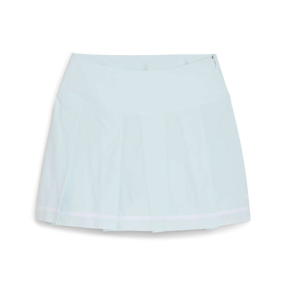 PUMA Golf Women's Stripe Pleated Golf Skirt Sea glass / l