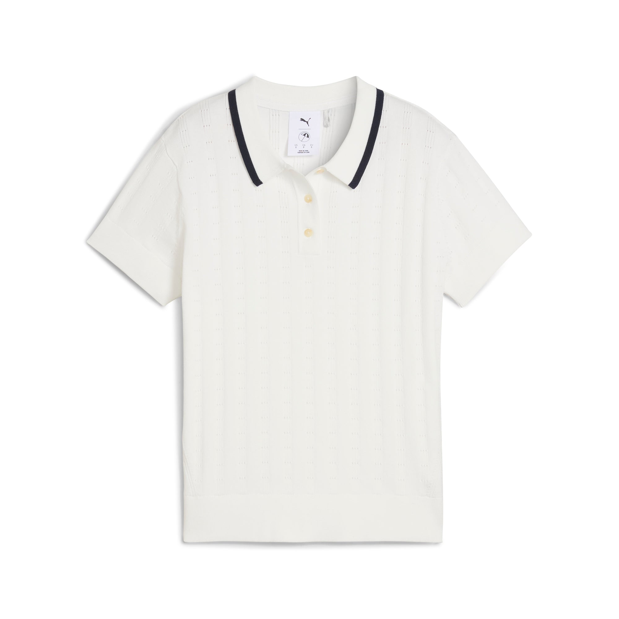 Women's AP Pointelle Golf Polo – PUMA Golf