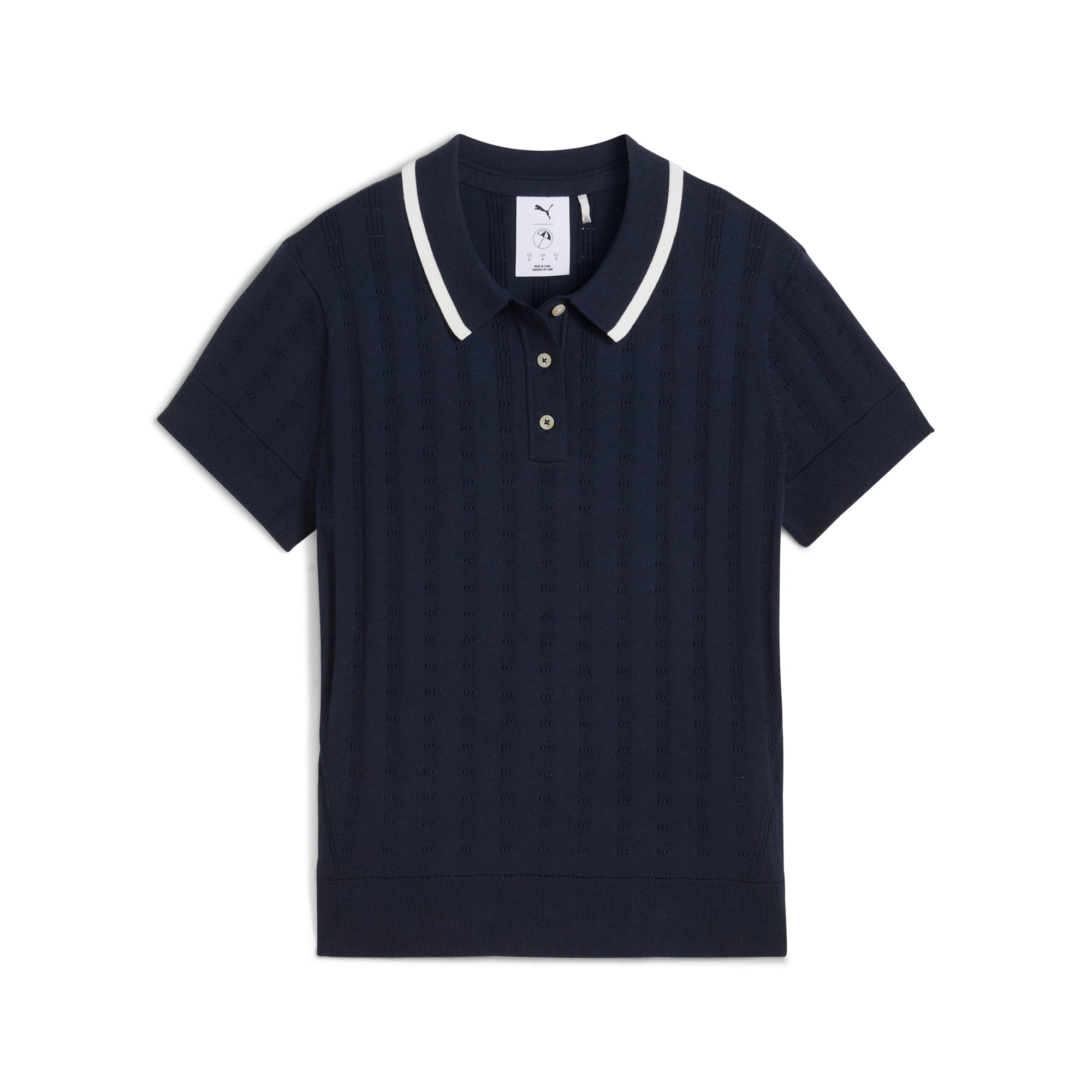 Women's AP Pointelle Golf Polo – PUMA Golf