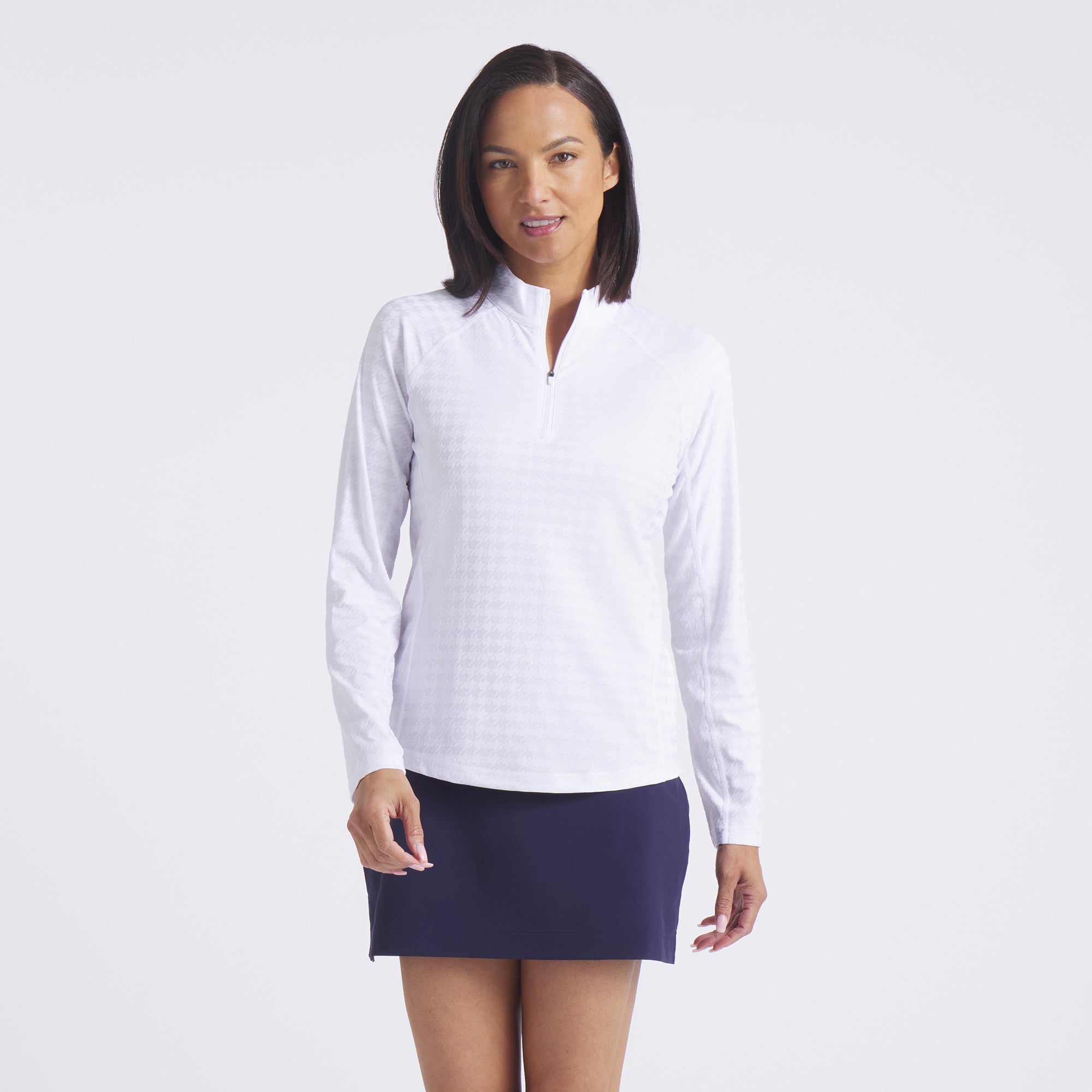 Women's Houndstooth Golf 1/4 Zip – PUMA Golf Women's Houndstooth Golf 1/4 Zip – PUMA Golf
