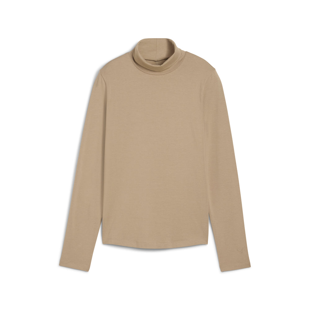 PUMA Golf Women's Charlotte Modalon Long Sleeve Golf Shirt Ice coffee / s