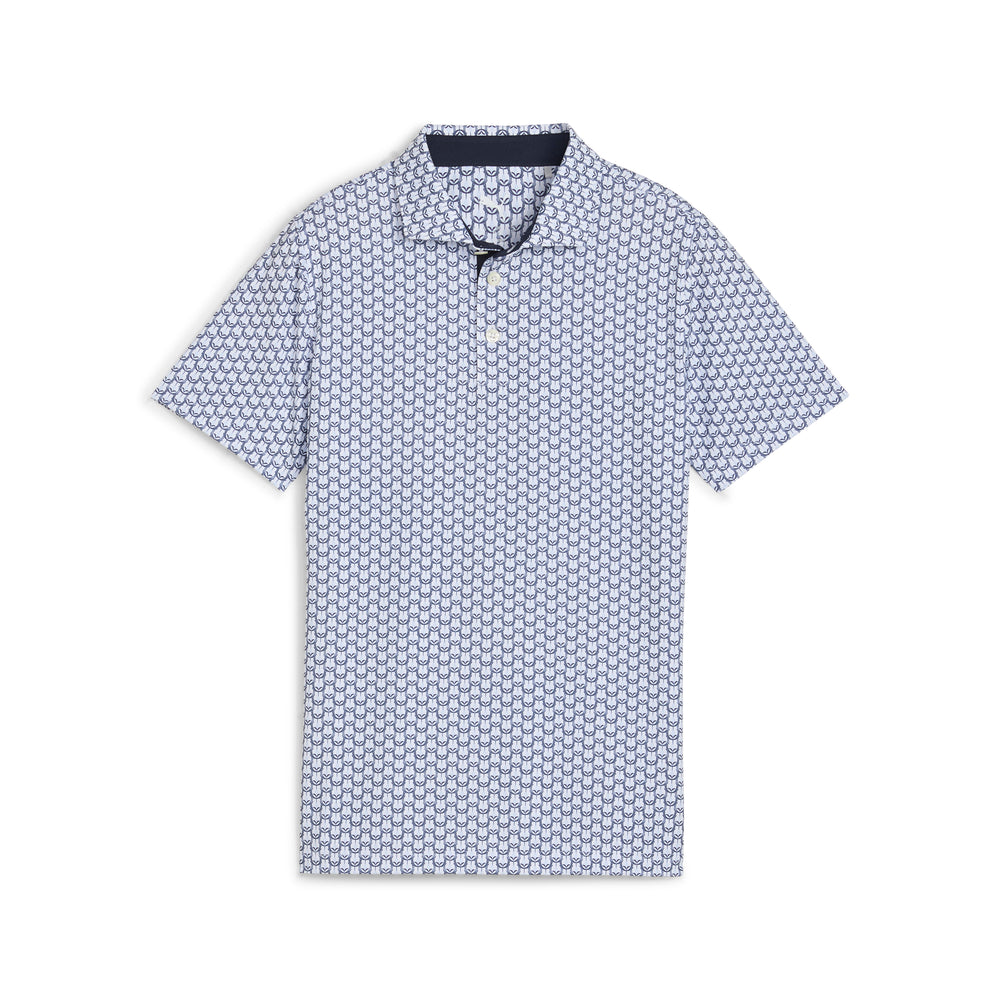 PUMA Golf Boy's MATTR Lotus Golf Polo Deep navy / s